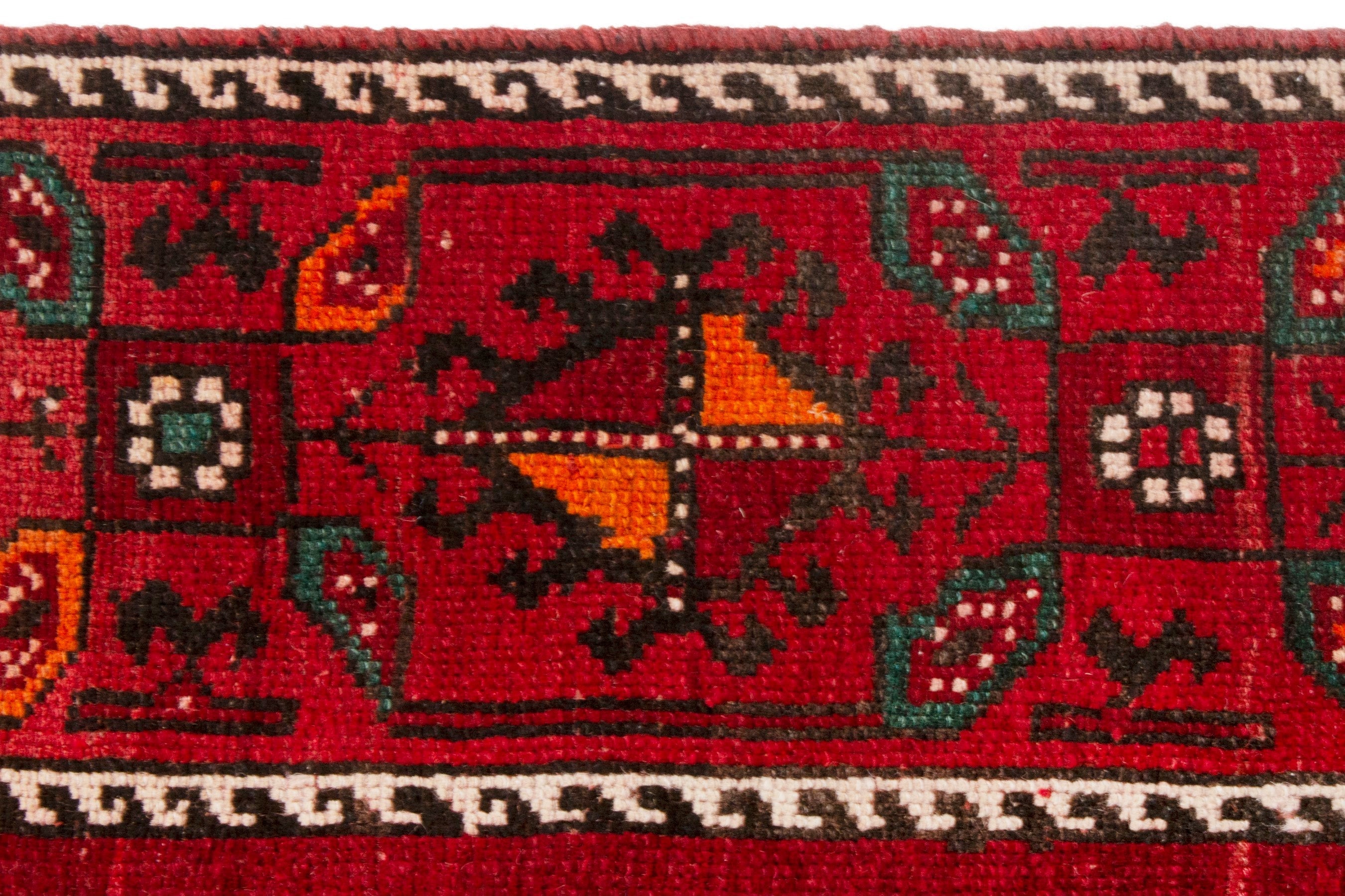 Persian Ghoochan area rug in deep red and burgundy, view 12 of 22