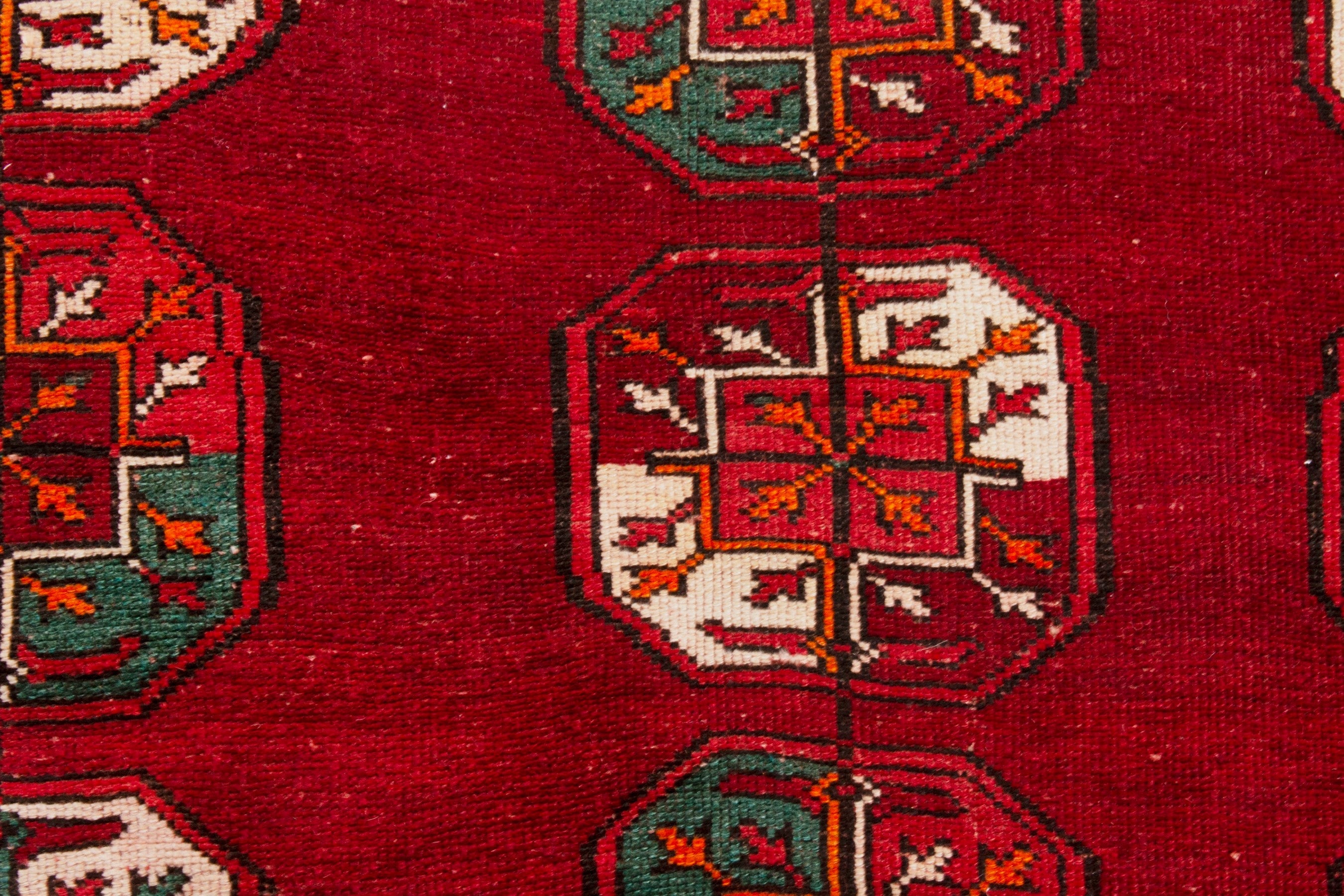 Persian Ghoochan area rug in deep red and burgundy, view 17 of 22