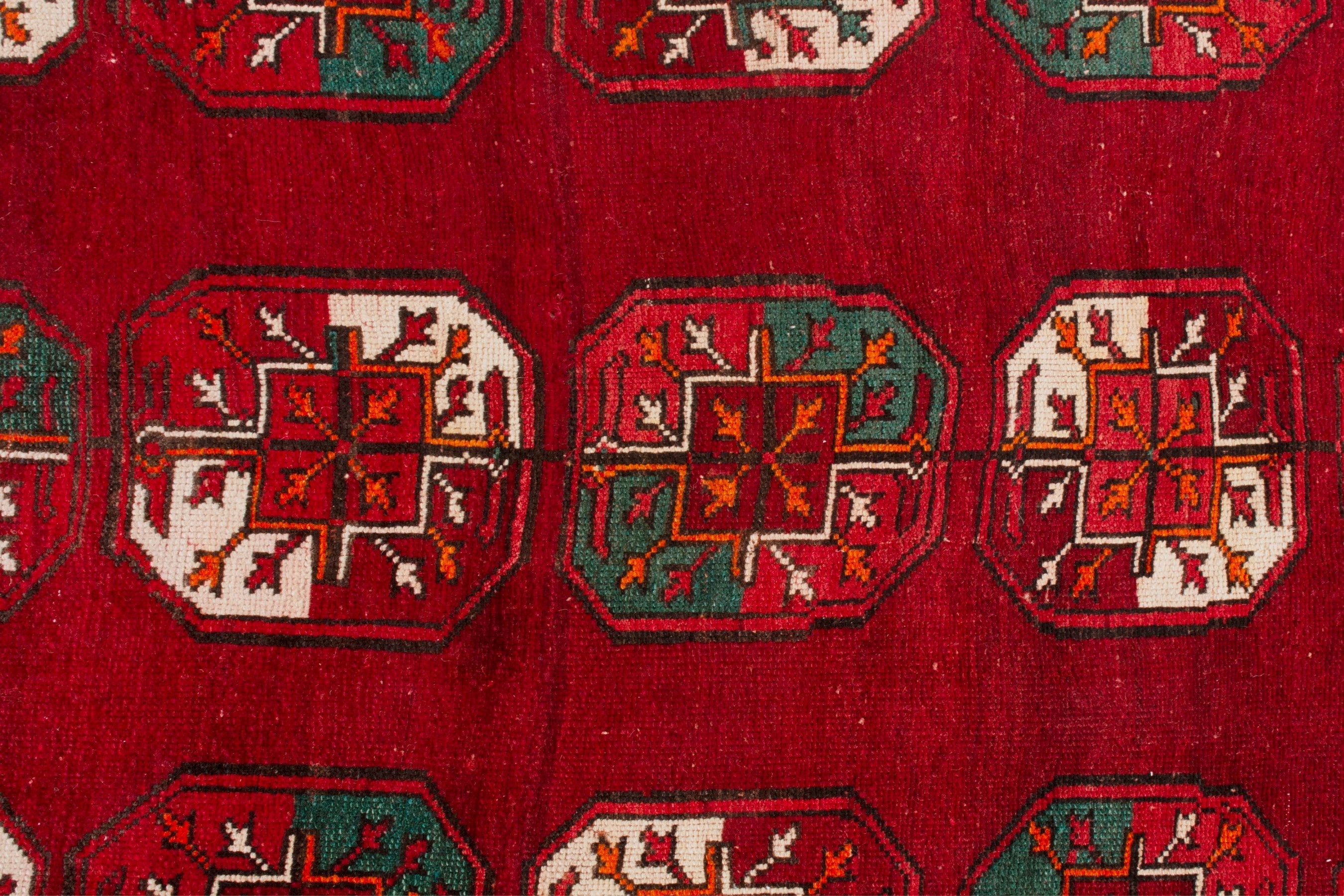 Persian Ghoochan area rug in deep red and burgundy, view 18 of 22