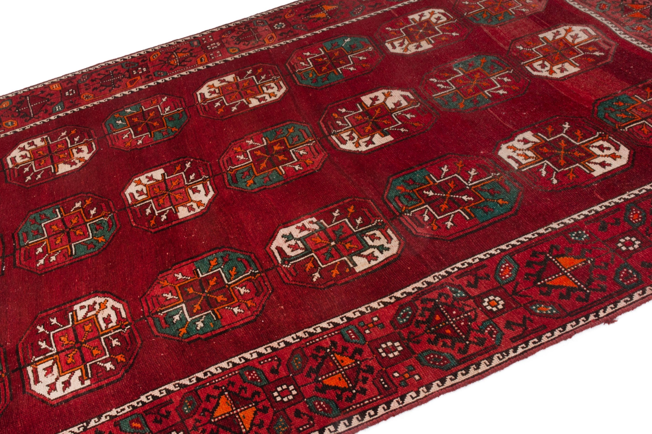 Persian Ghoochan area rug in deep red and burgundy, view 5 of 22