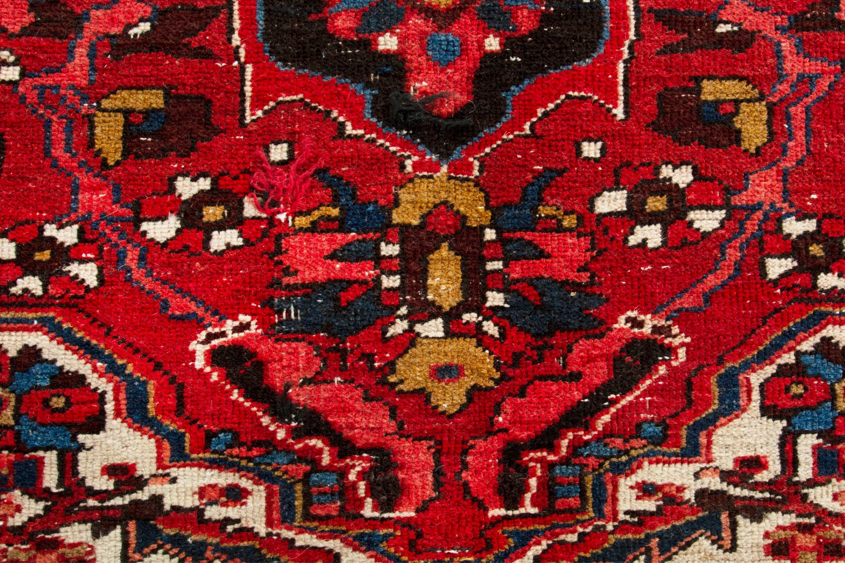 Persian Gorevan oversized rug in deep red and burgundy, view 14 of 19