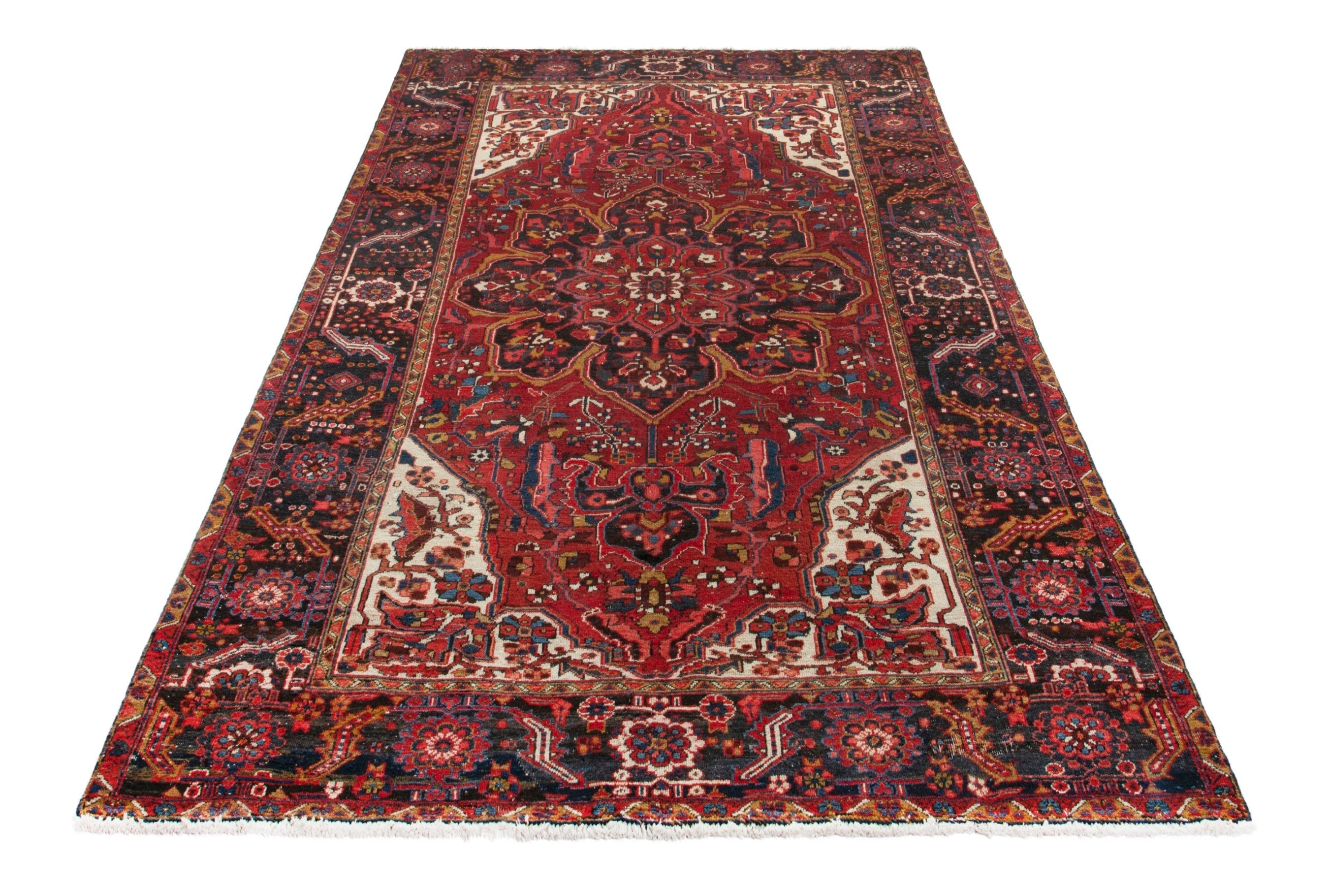 Persian Gorevan oversized rug in deep red and burgundy, view 2 of 19