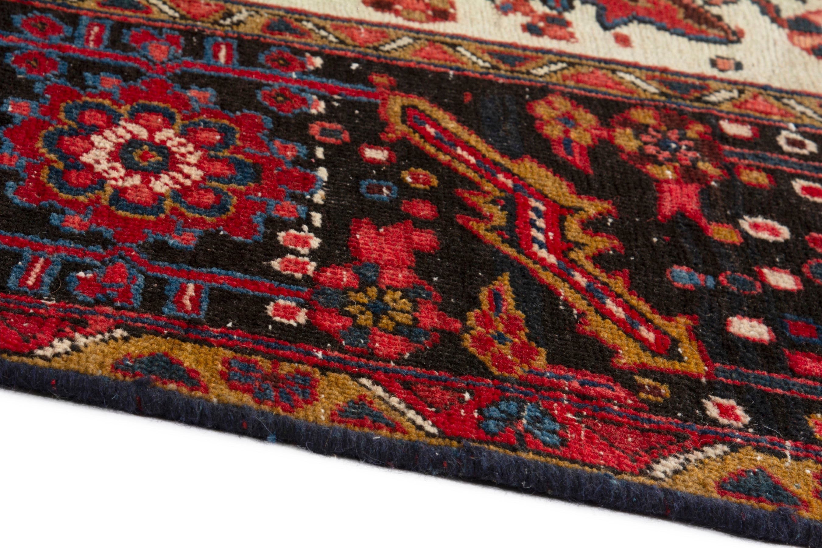 Persian Gorevan oversized rug in deep red and burgundy, view 6 of 19