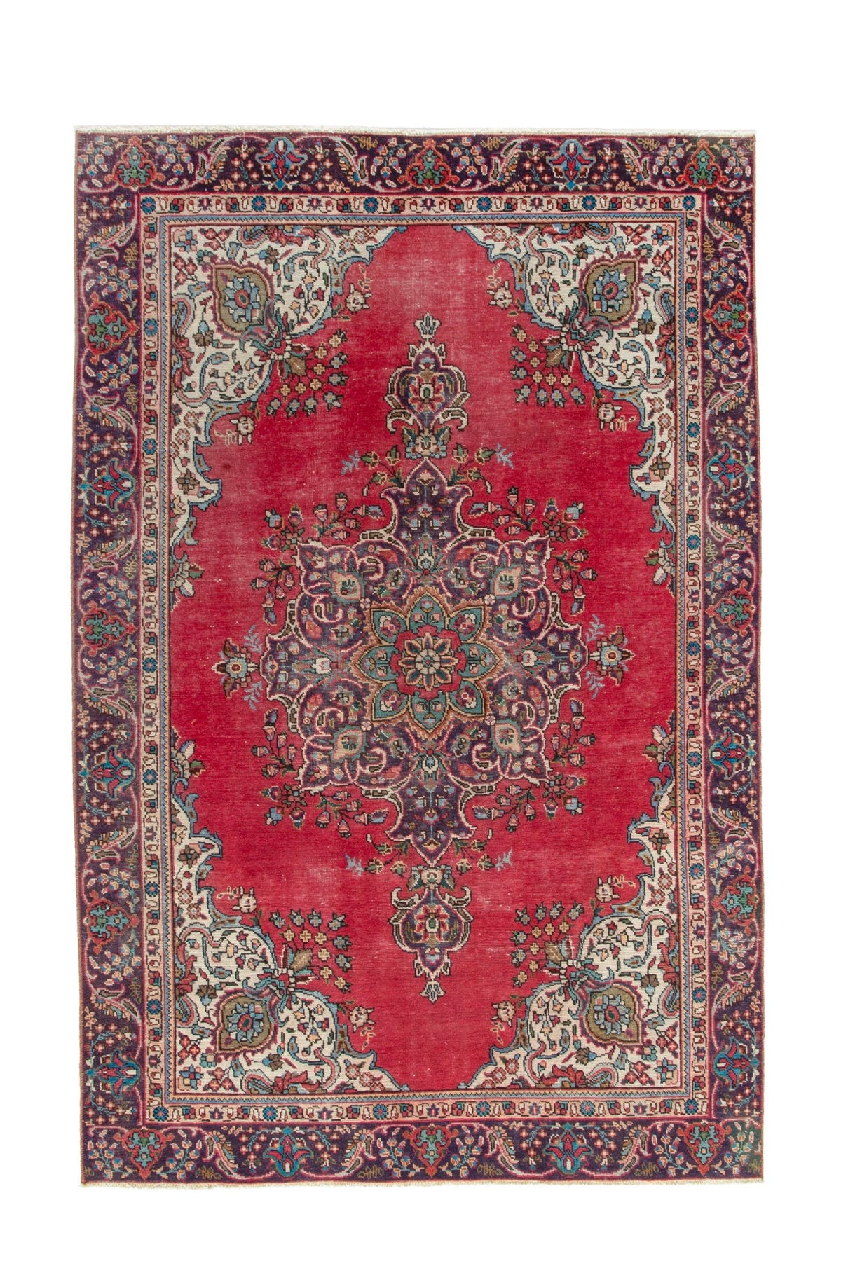 3521, Persian Tabriz Area Rug