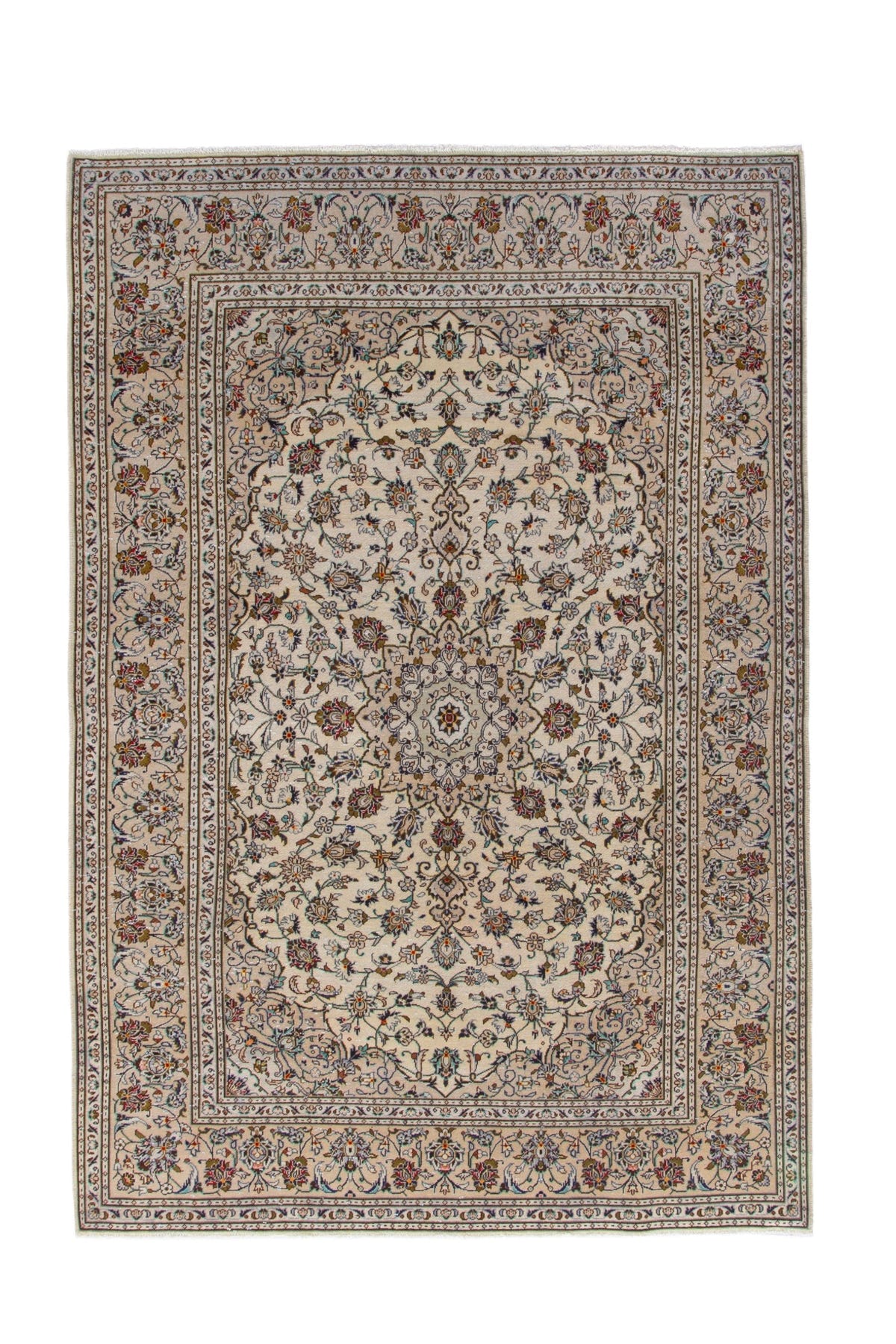 3524, Persian Kashan Area Rug