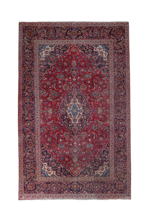 3527, Persian Kashan Area Rug
