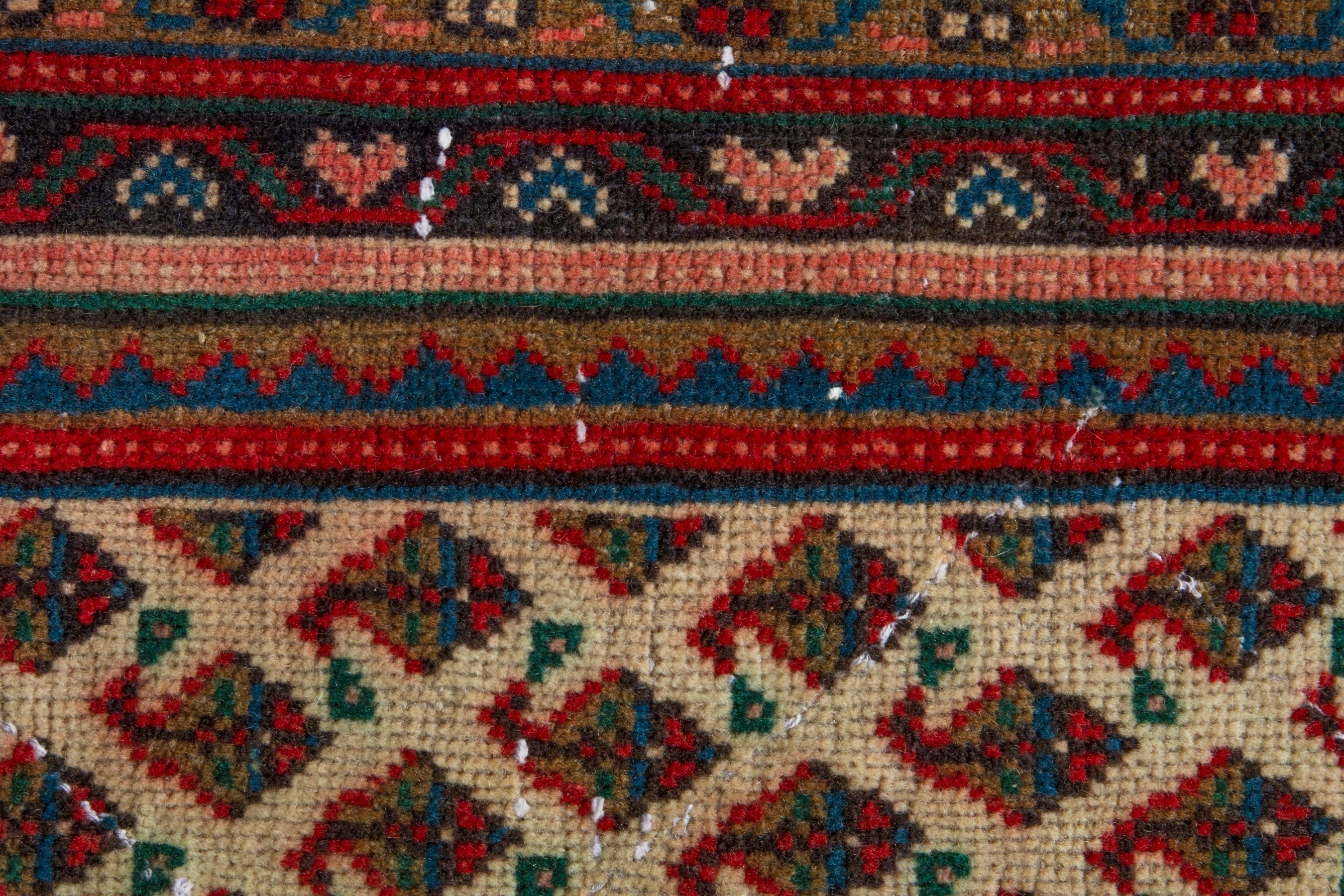 Persian Arak oversized rug in cream and deep red, view 11 of 20