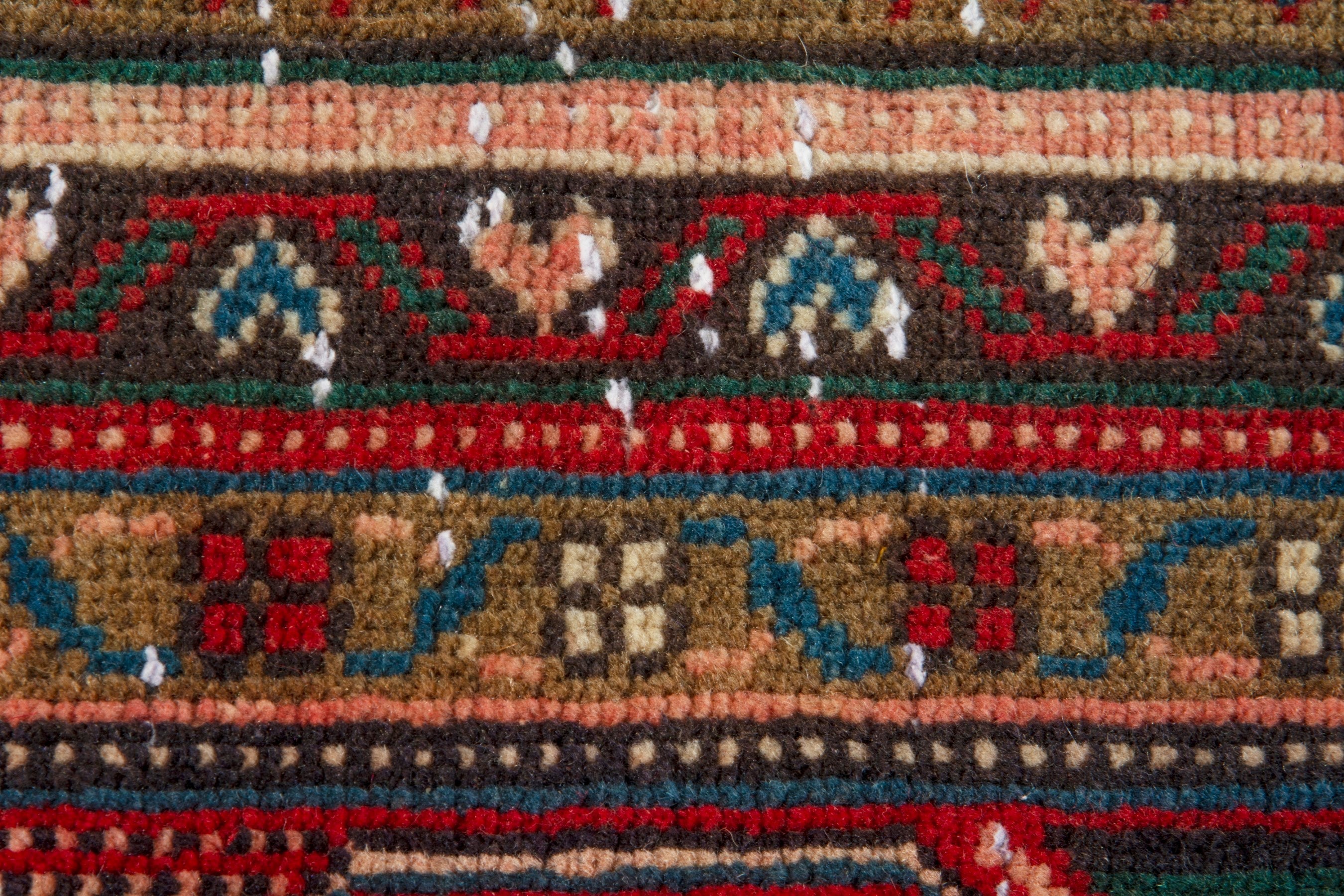Persian Arak oversized rug in cream and deep red, view 12 of 20