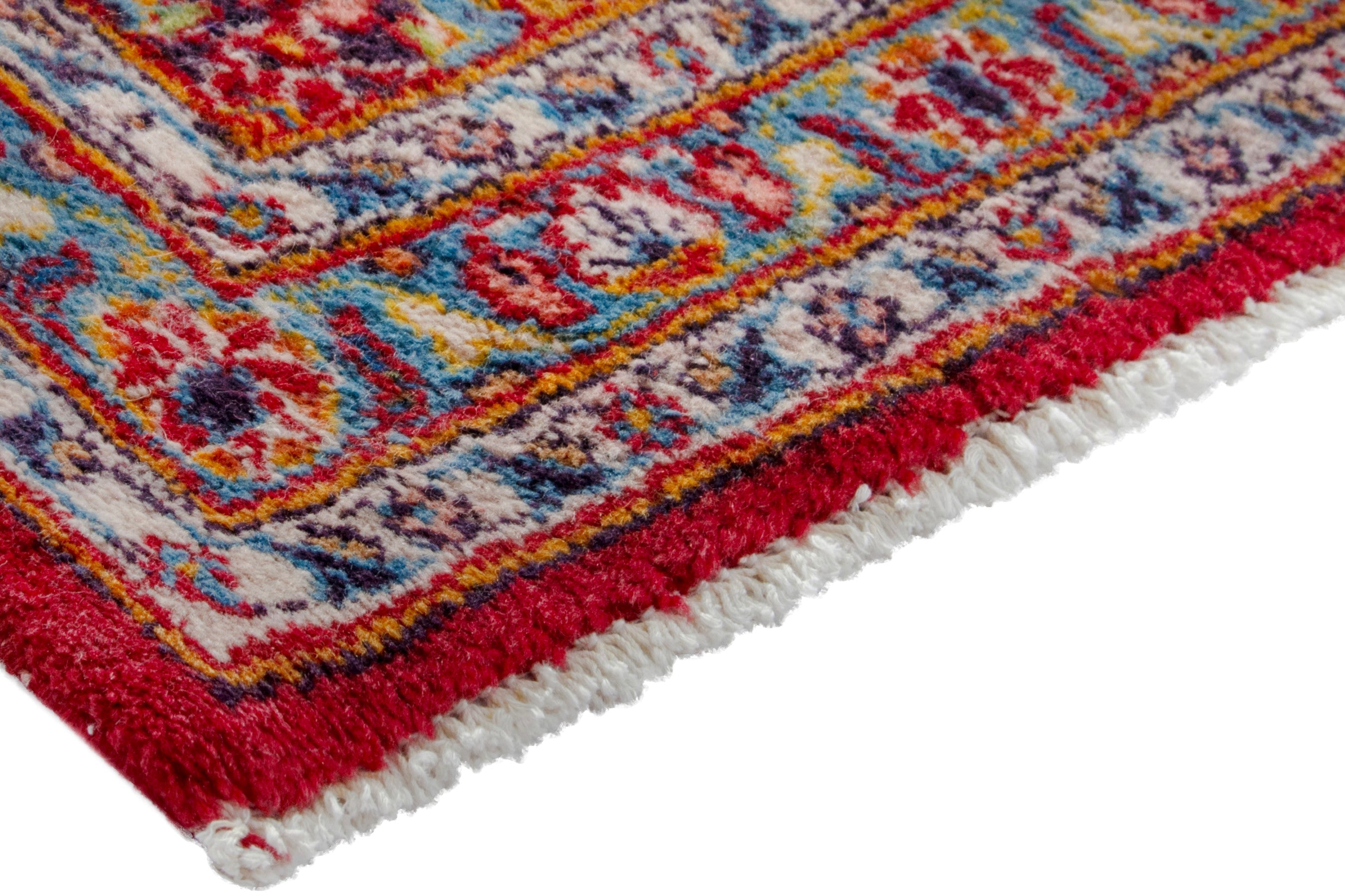 Persian Kashan oversized rug in deep red and burgundy, view 4 of 19