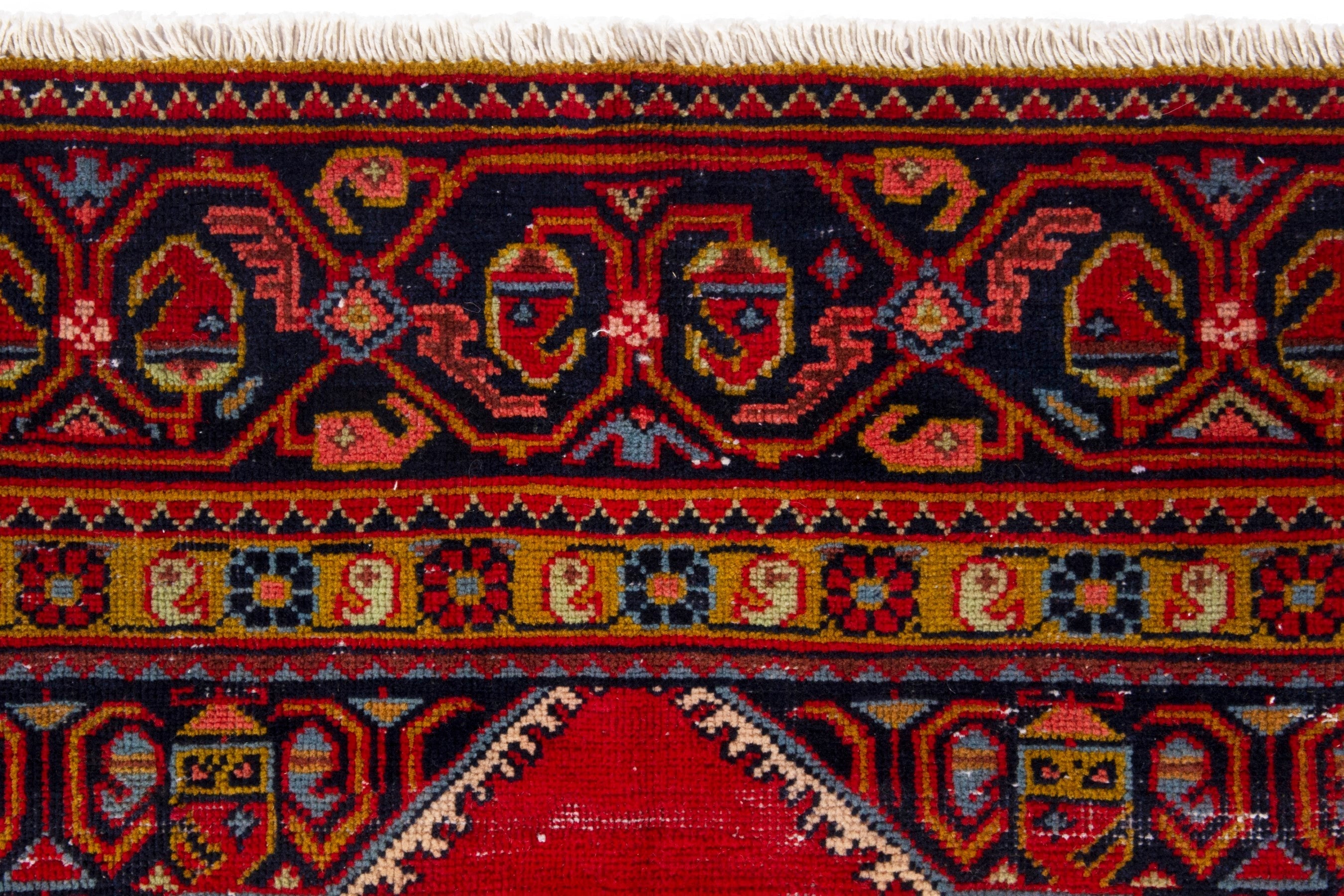 Persian Vist area rug in deep red and burgundy, view 11 of 19