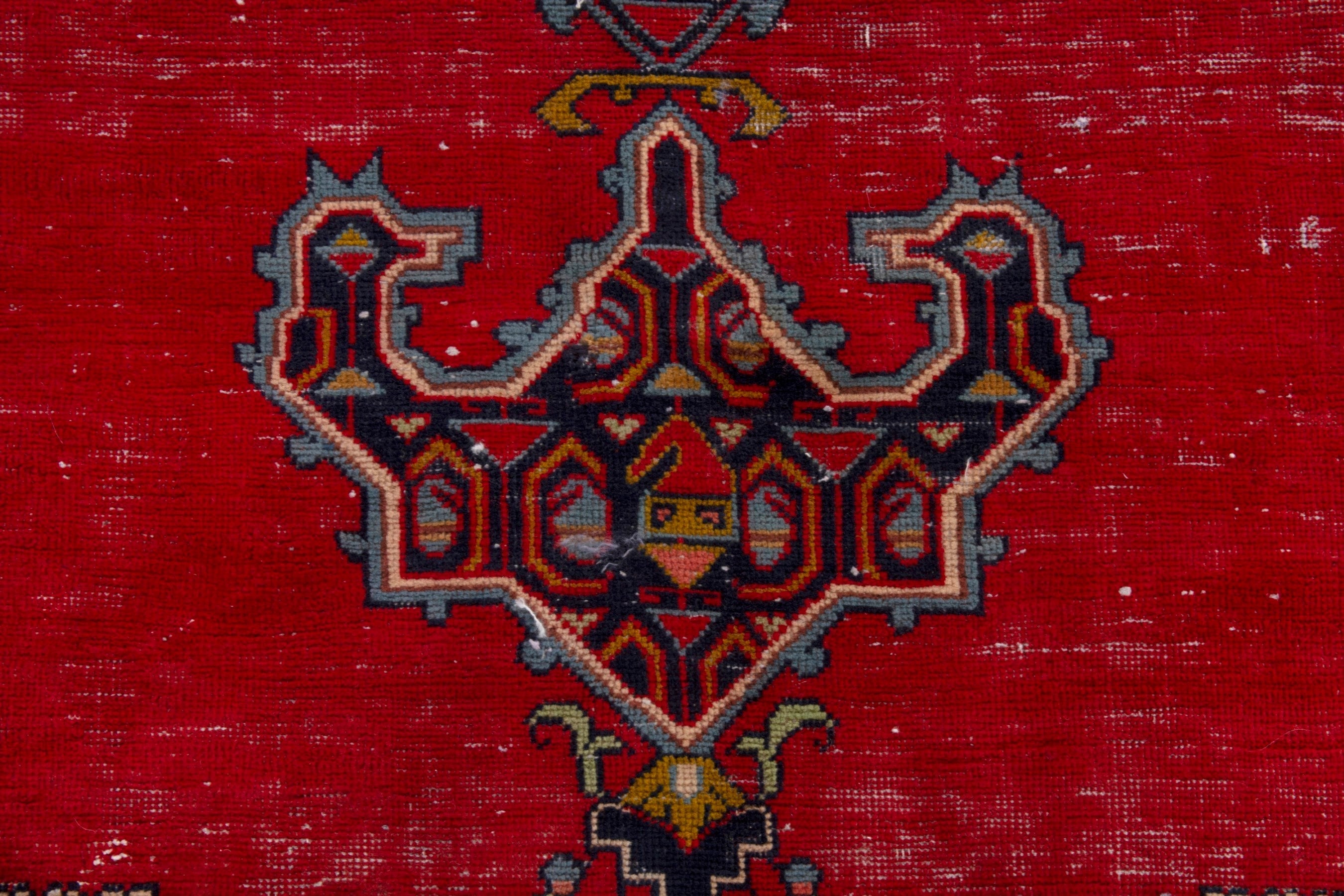 Persian Vist area rug in deep red and burgundy, view 13 of 19