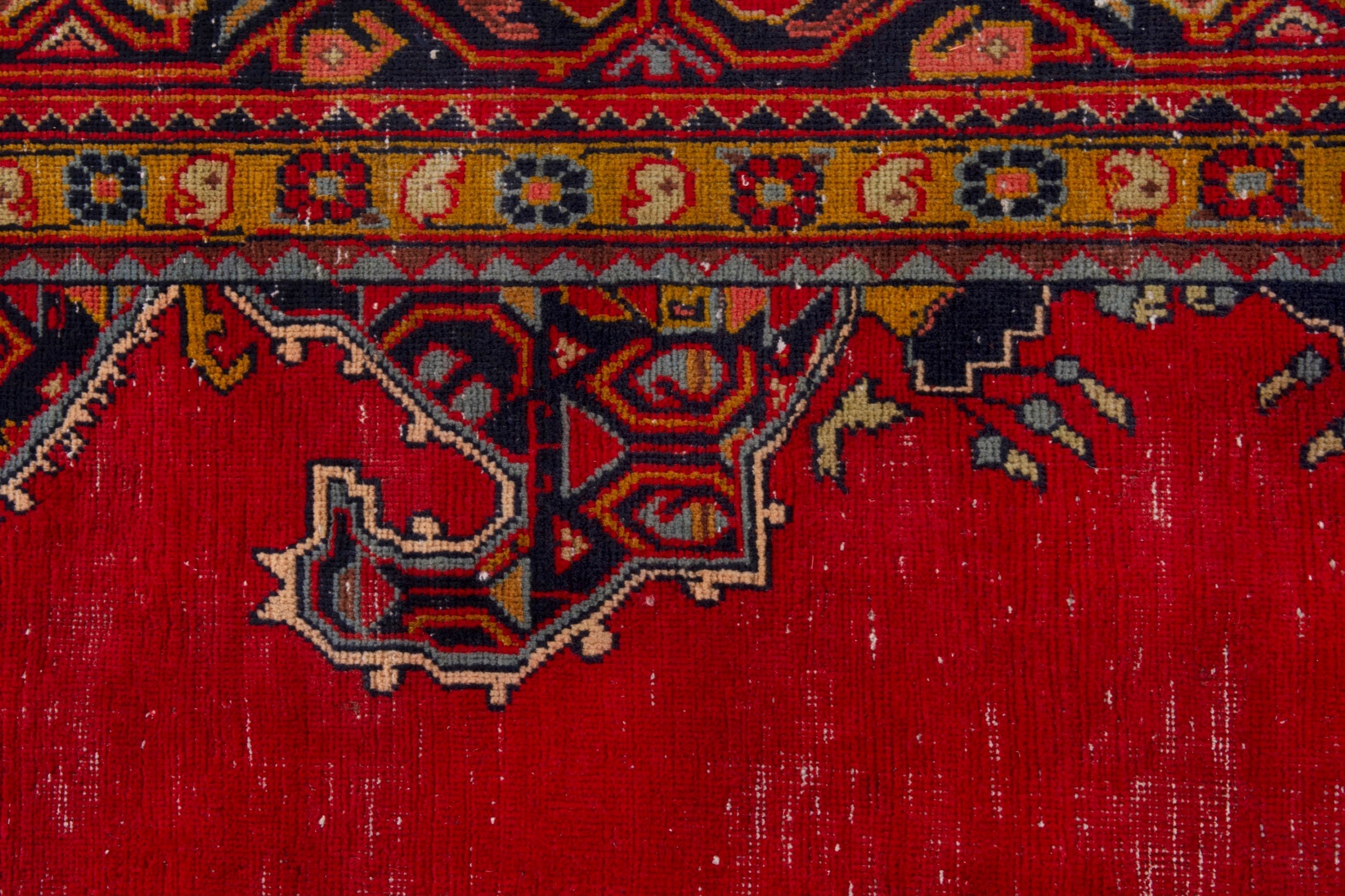 Persian Vist area rug in deep red and burgundy, view 14 of 19