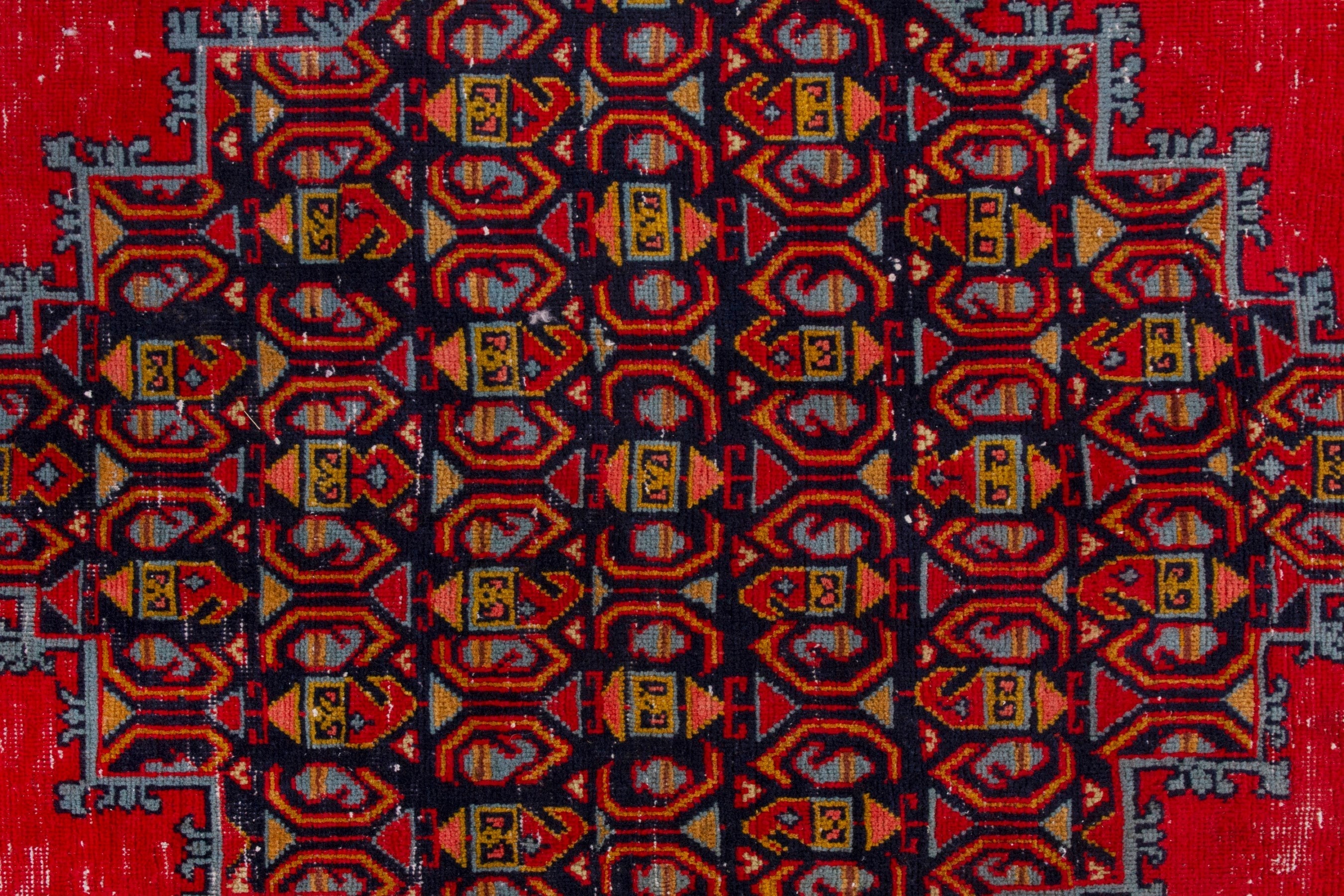 Persian Vist area rug in deep red and burgundy, view 15 of 19