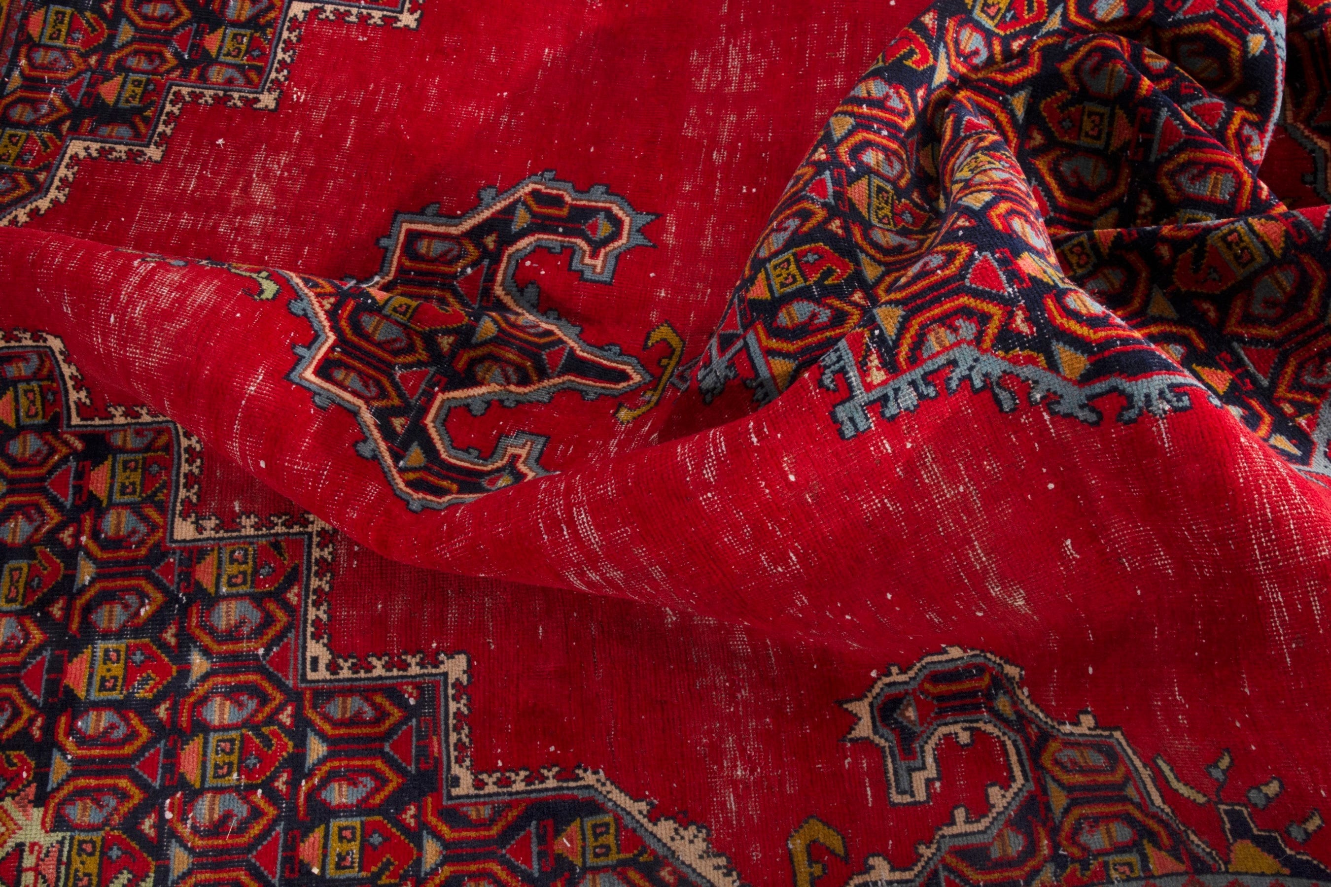 Persian Vist area rug in deep red and burgundy, view 17 of 19