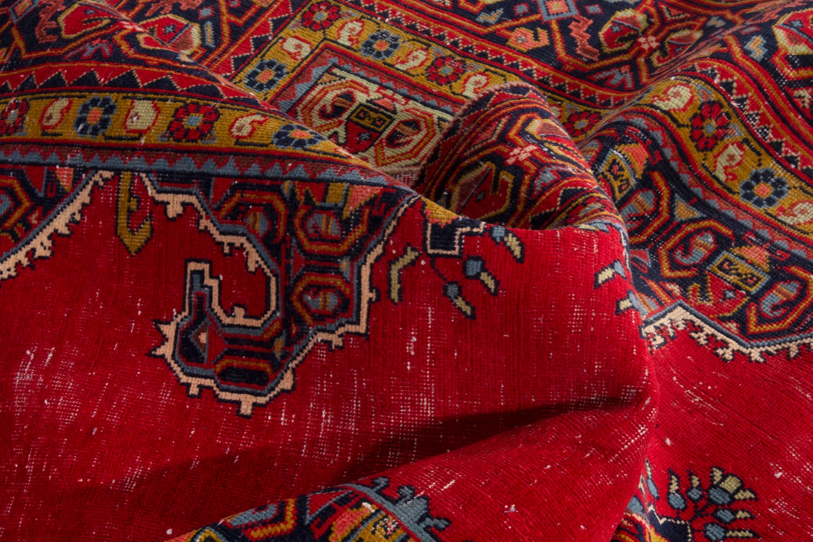 Persian Vist area rug in deep red and burgundy, view 18 of 19