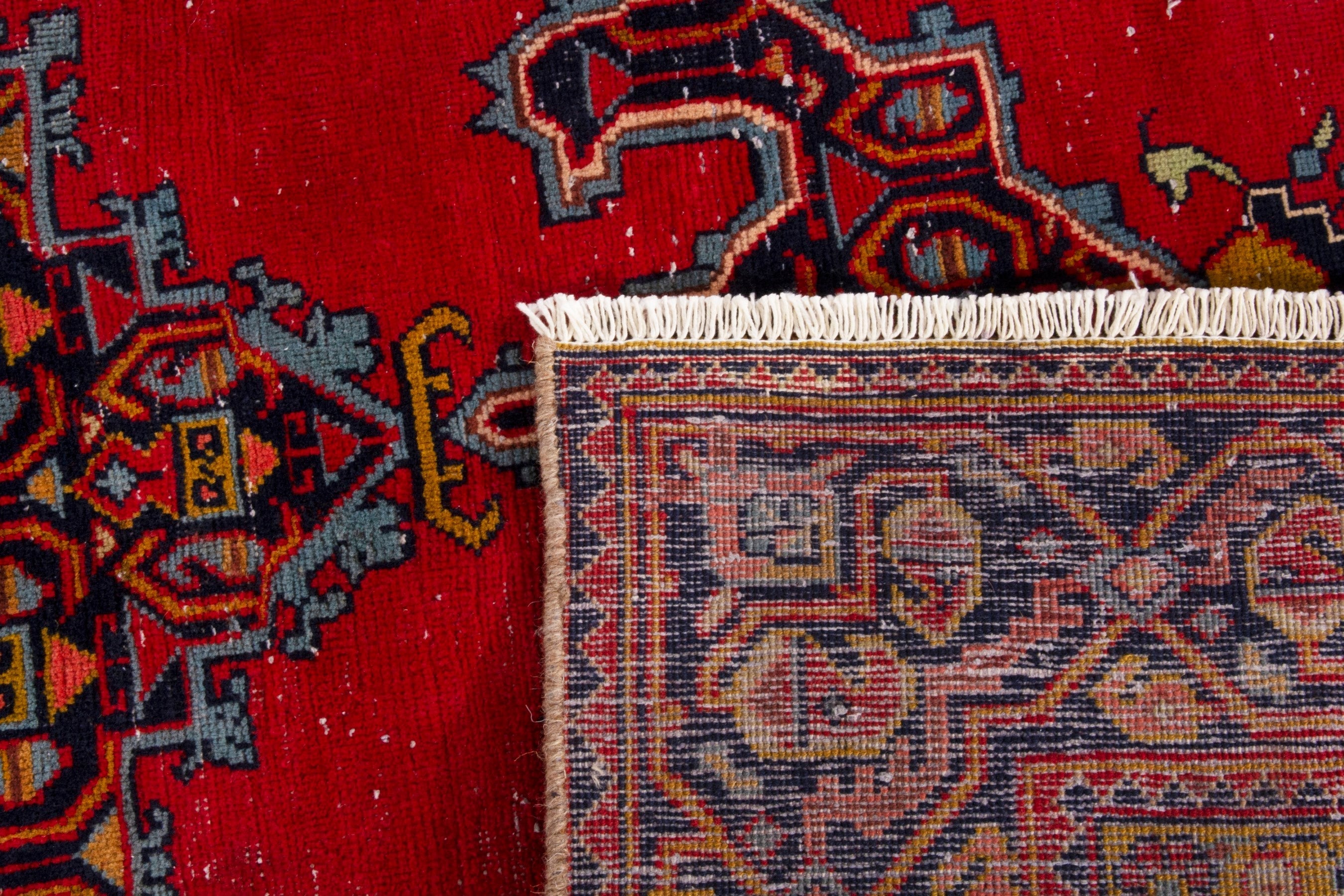Persian Vist area rug in deep red and burgundy, view 19 of 19