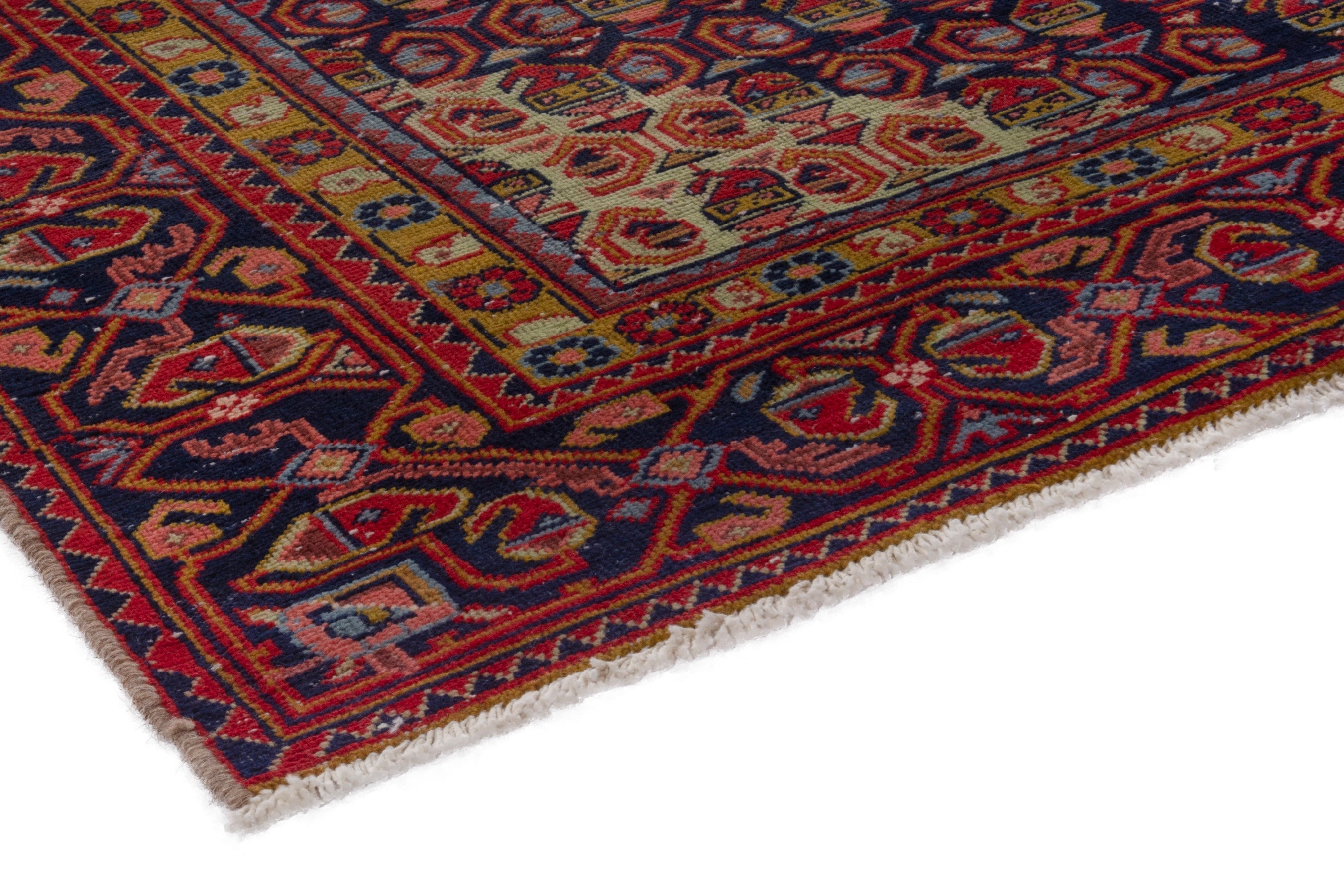 Persian Vist area rug in deep red and burgundy, view 4 of 19