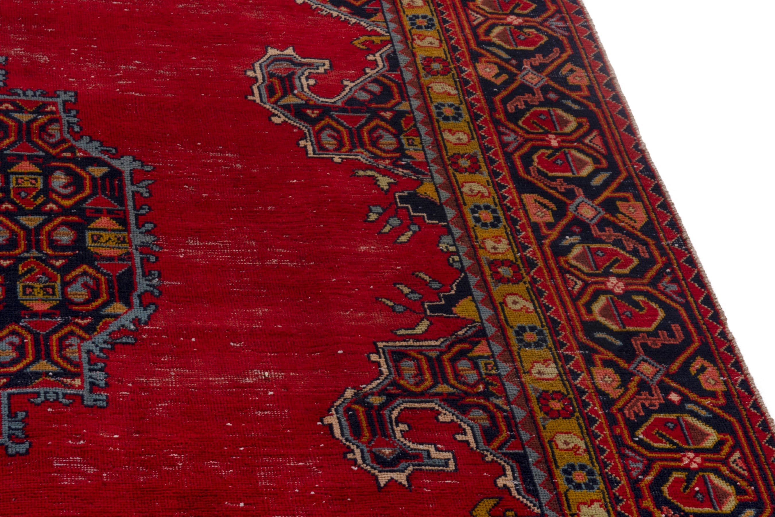 Persian Vist area rug in deep red and burgundy, view 7 of 19