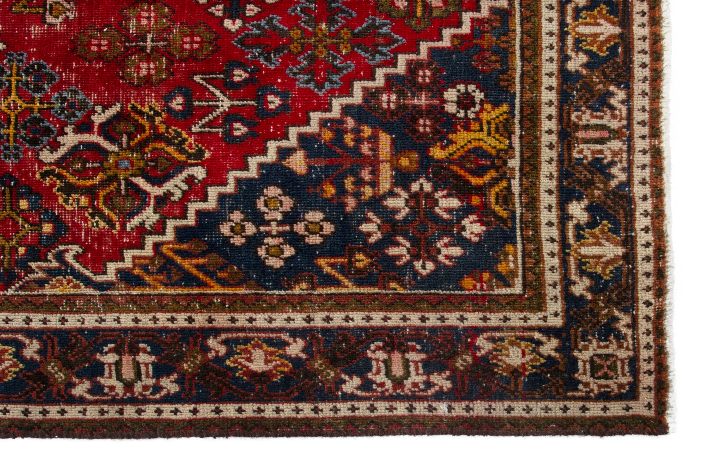 Persian Joshaghan area rug in deep red and dark brown, view 10 of 18