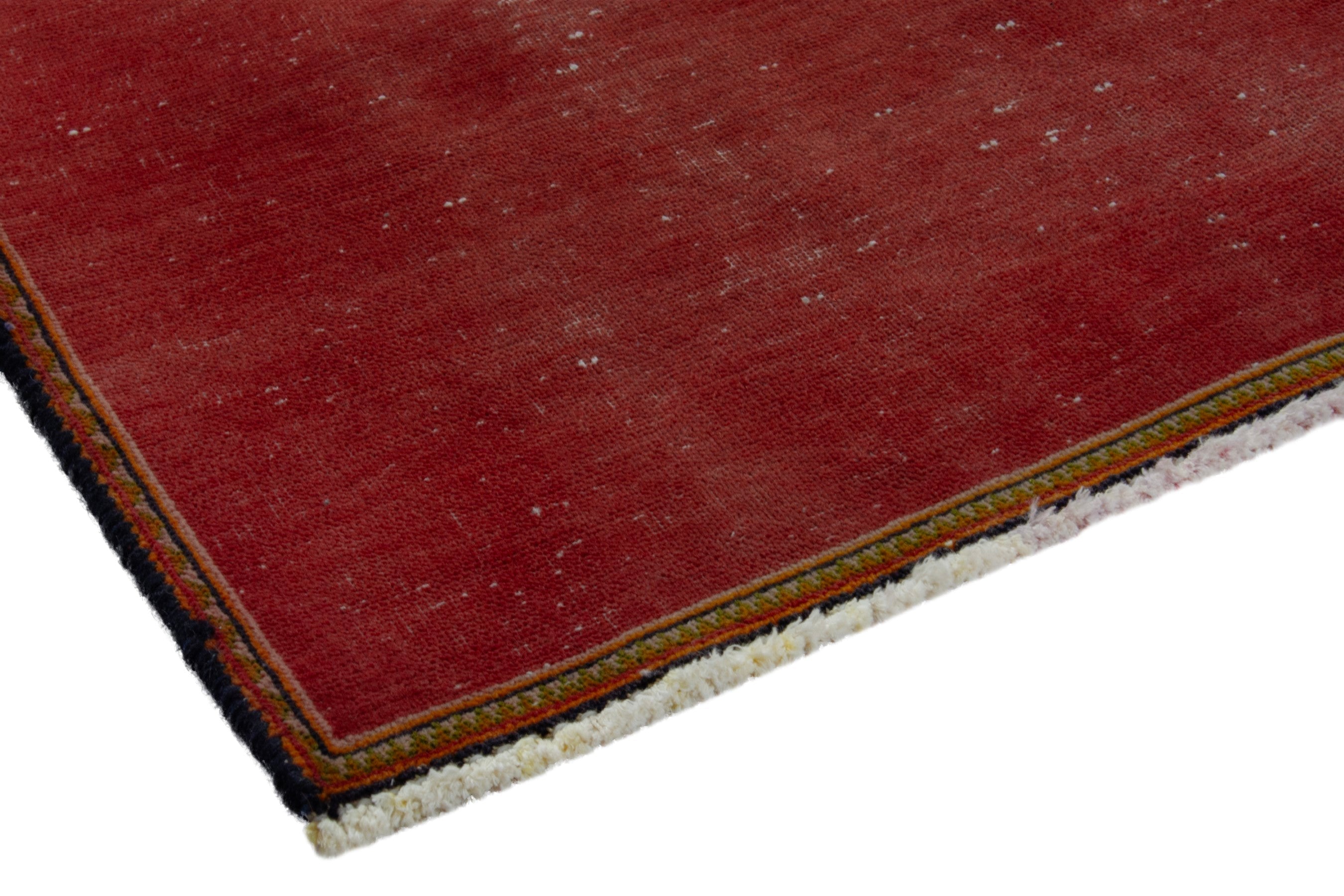 Persian Shahreza accent rug in burgundy and deep indigo, view 4 of 17