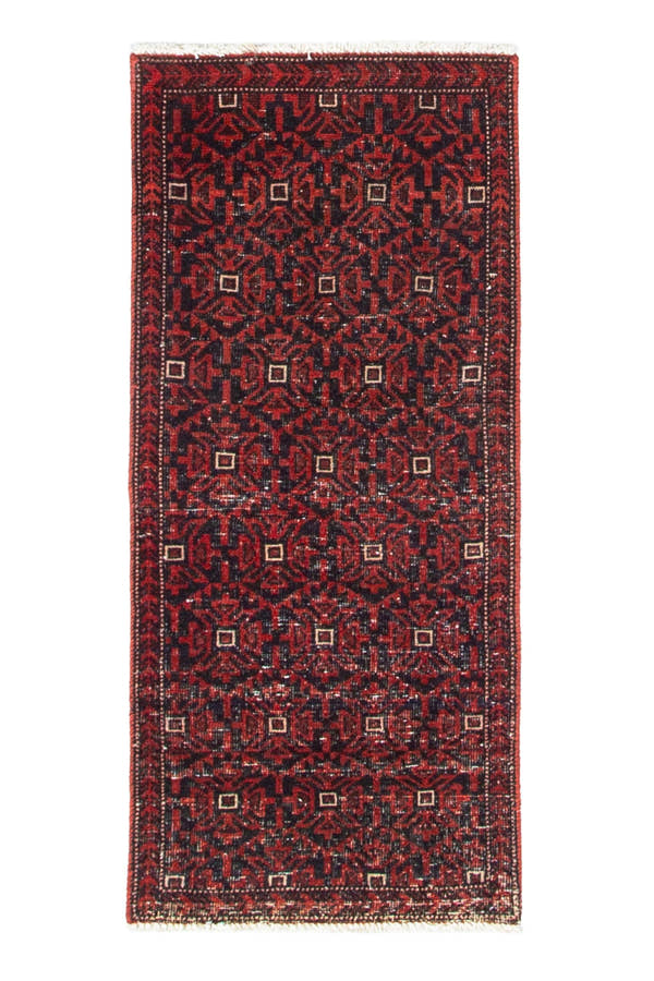 3609, Persian Baluch Mini Rug
