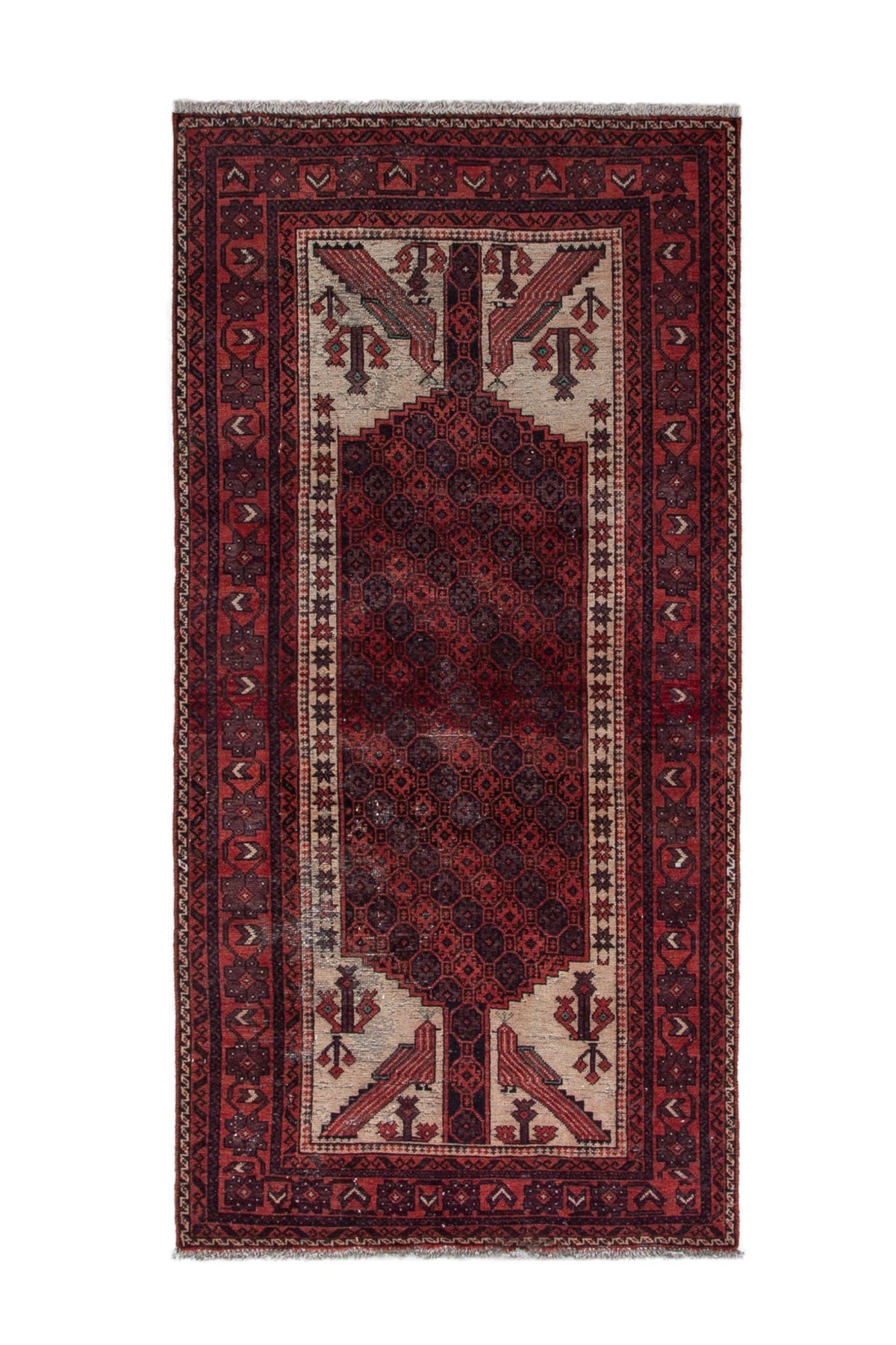 3620, Persian Baluch Runner Rug
