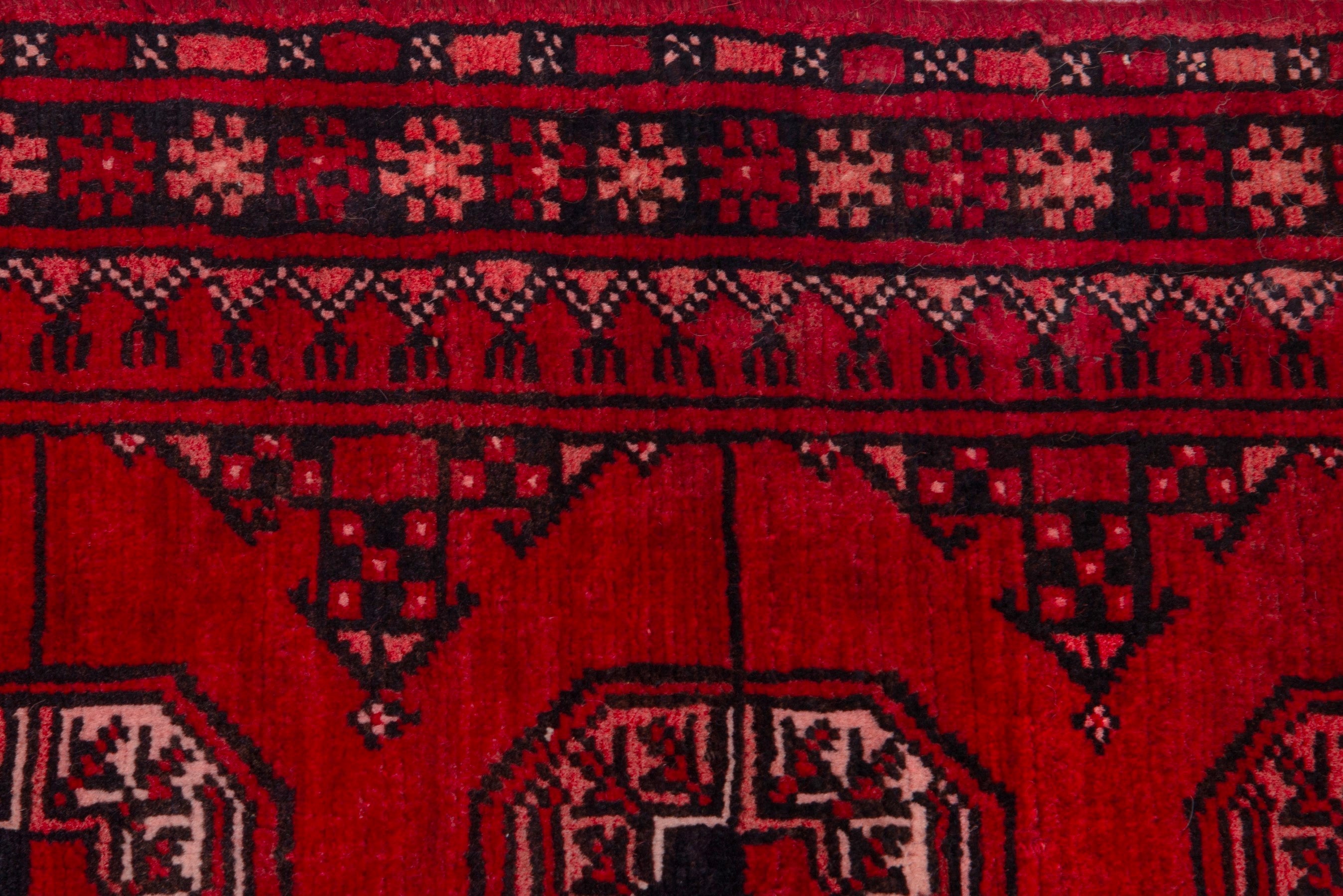Persian Baluch rug in deep red and faded red, view 12 of 18