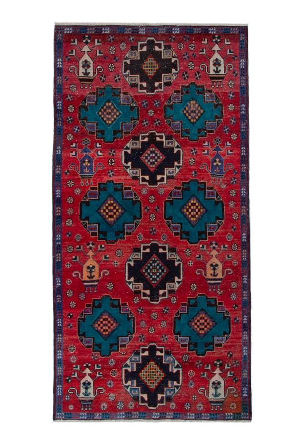 3674, Persian Shiraz Runner Rug
