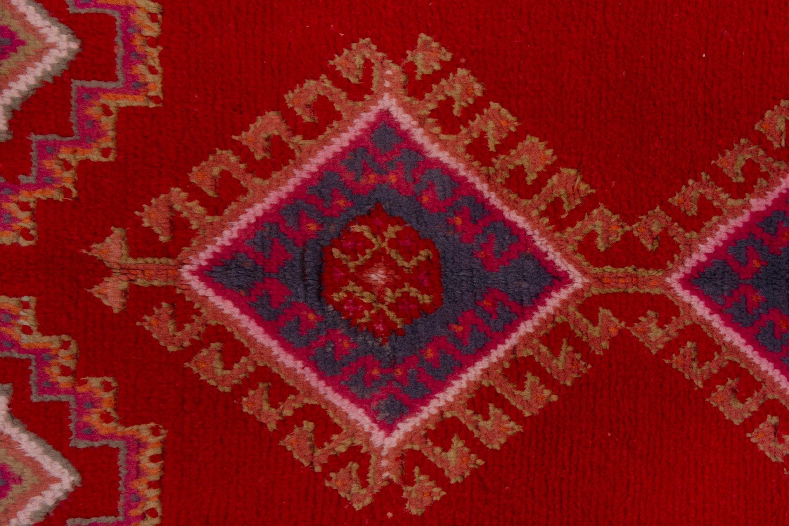 Persian Shiraz accent rug in deep red and rust, view 12 of 19