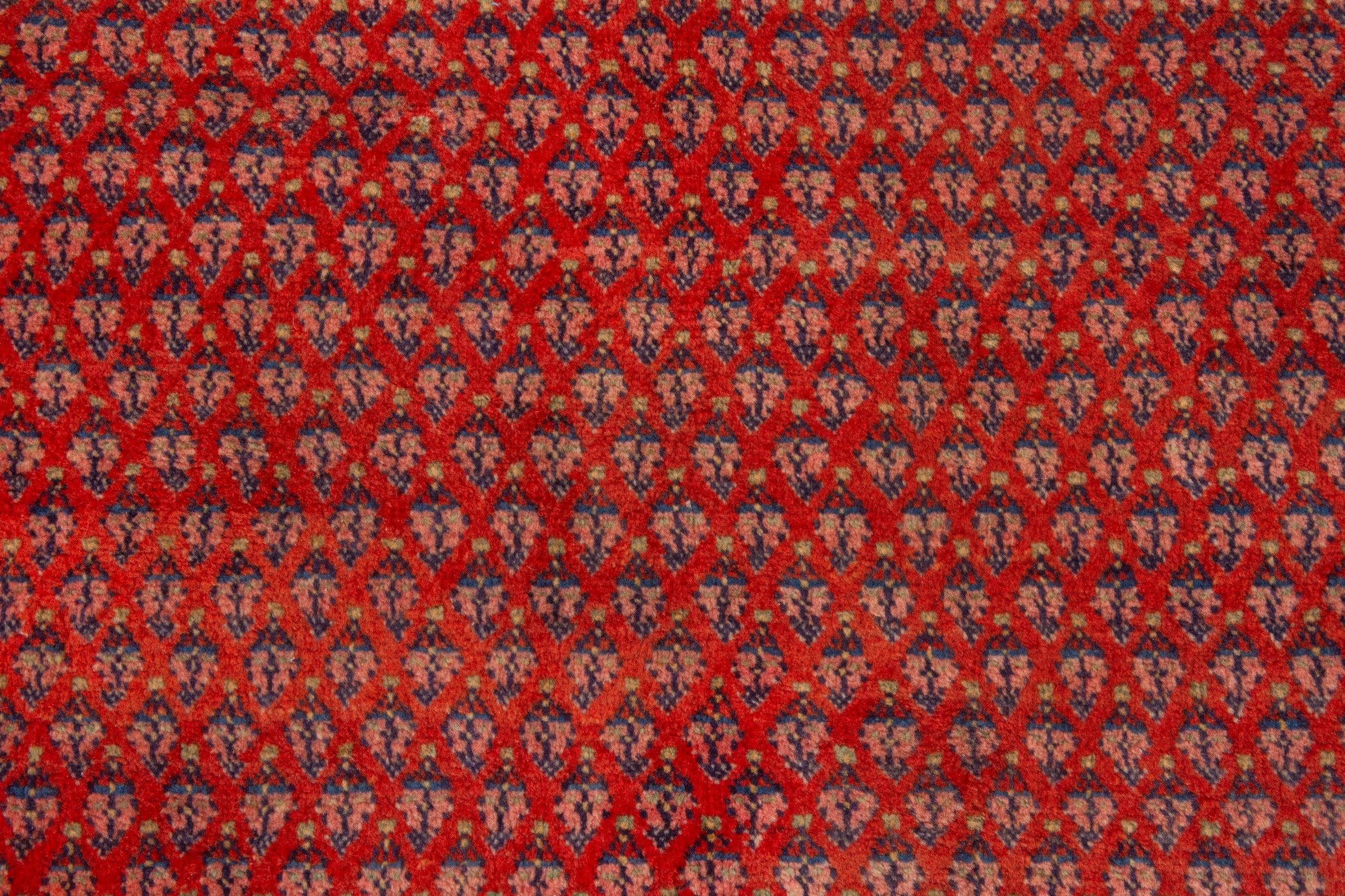 Persian Arak area rug in deep red and rust, view 14 of 20