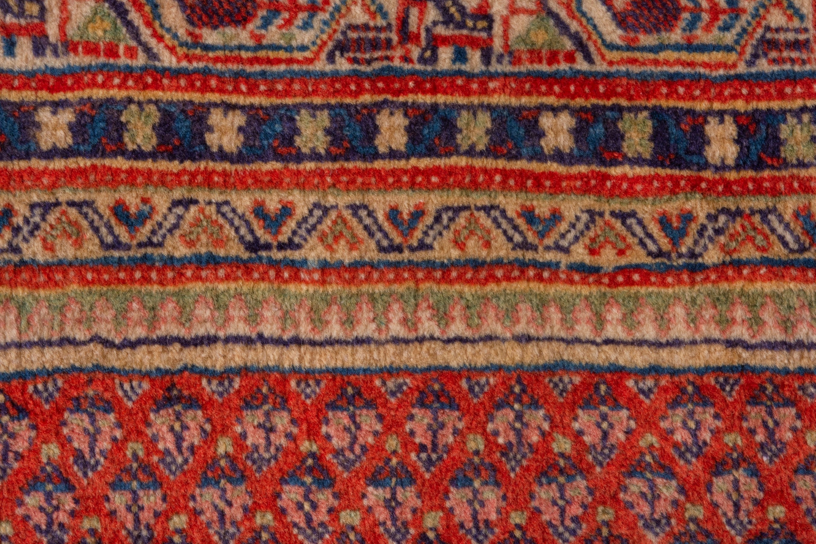 Persian Arak area rug in deep red and rust, view 12 of 20