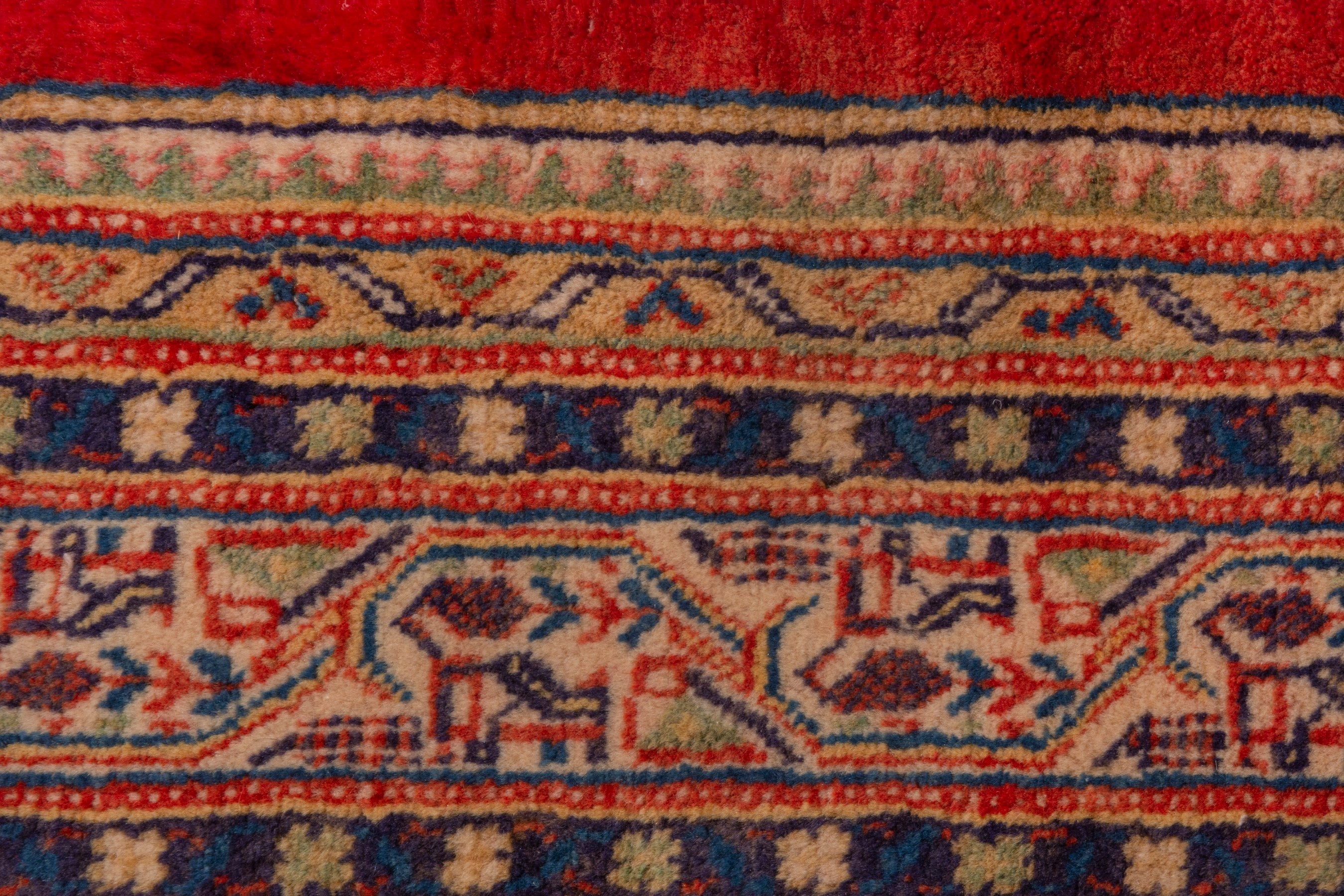 Persian Arak area rug in deep red and rust, view 13 of 20
