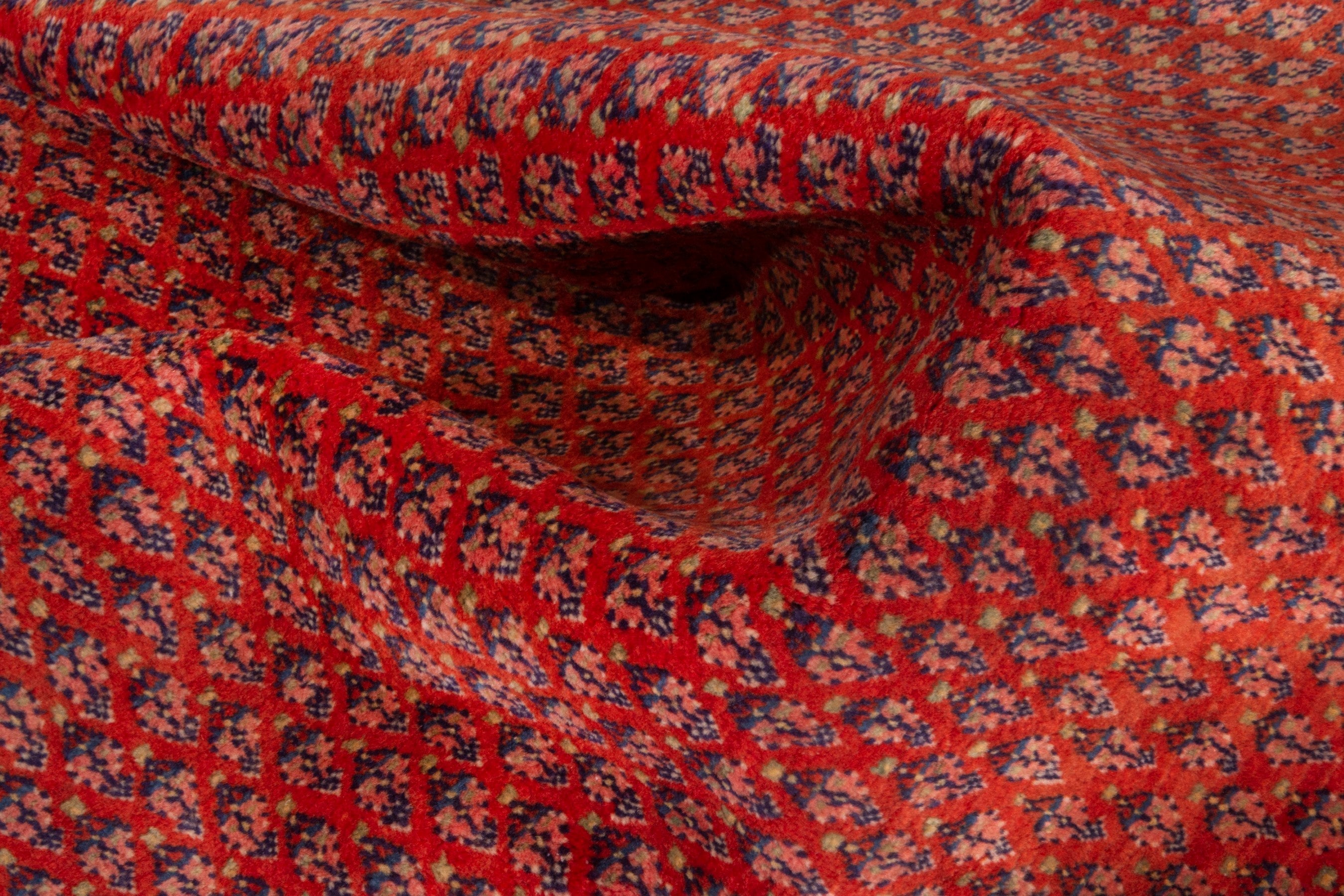 Persian Arak area rug in deep red and rust, view 16 of 20