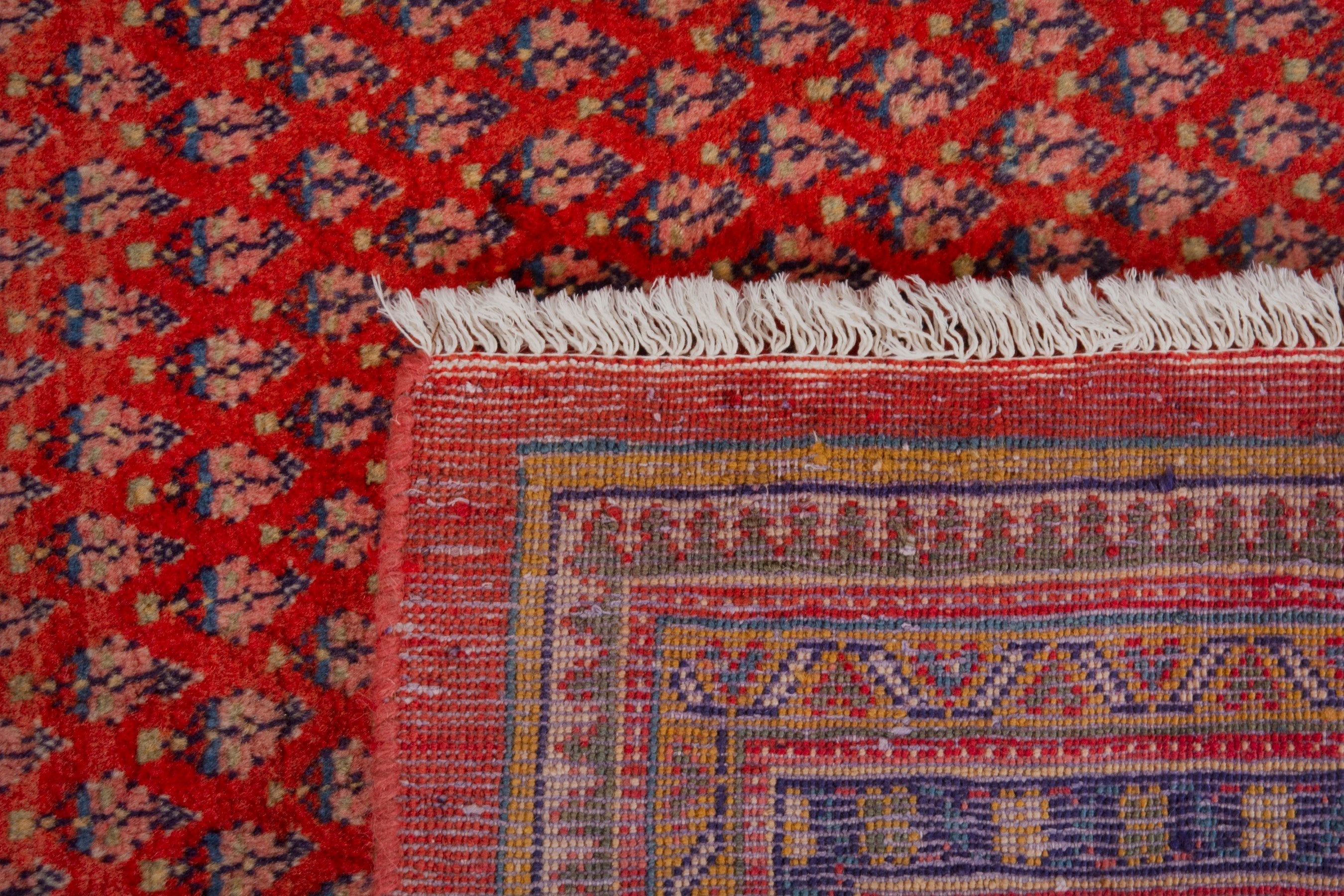 Persian Arak area rug in deep red and rust, view 20 of 20