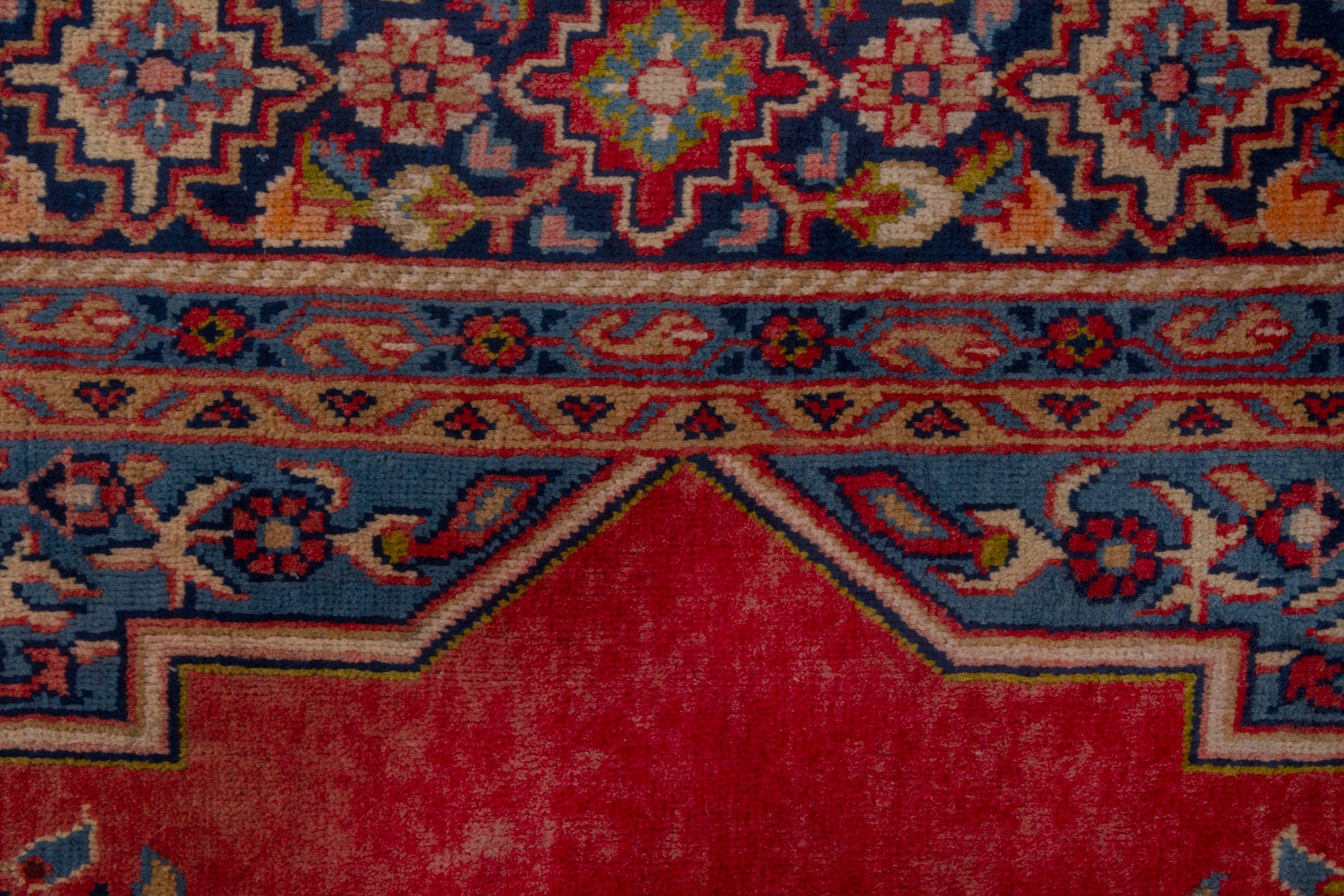 Persian Vist oversized rug in deep red and navy, view 13 of 22