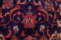 Persian Mahal oversized rug in navy and deep red, view 13 of 20