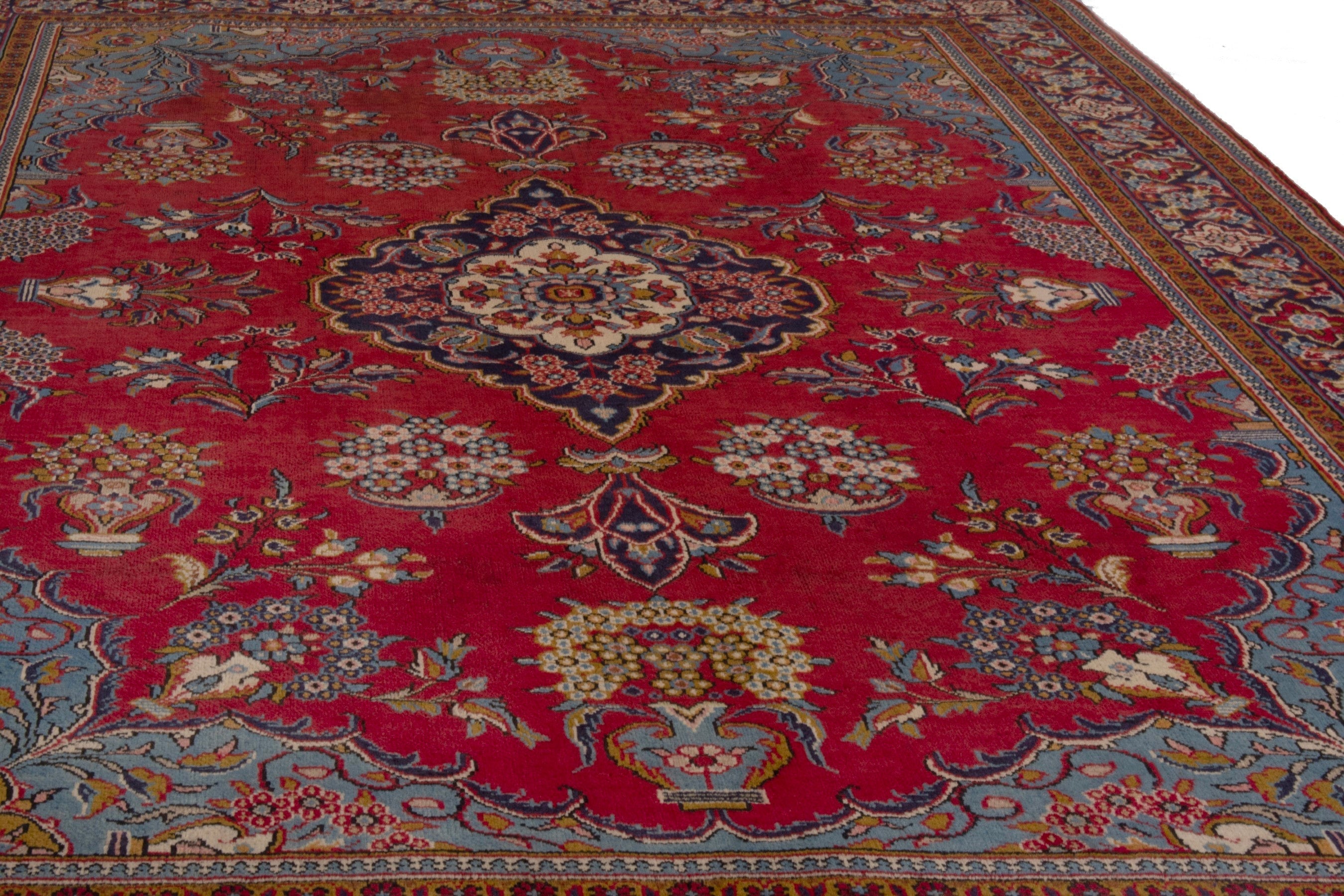 Persian Vist area rug in deep red and burgundy, view 7 of 22