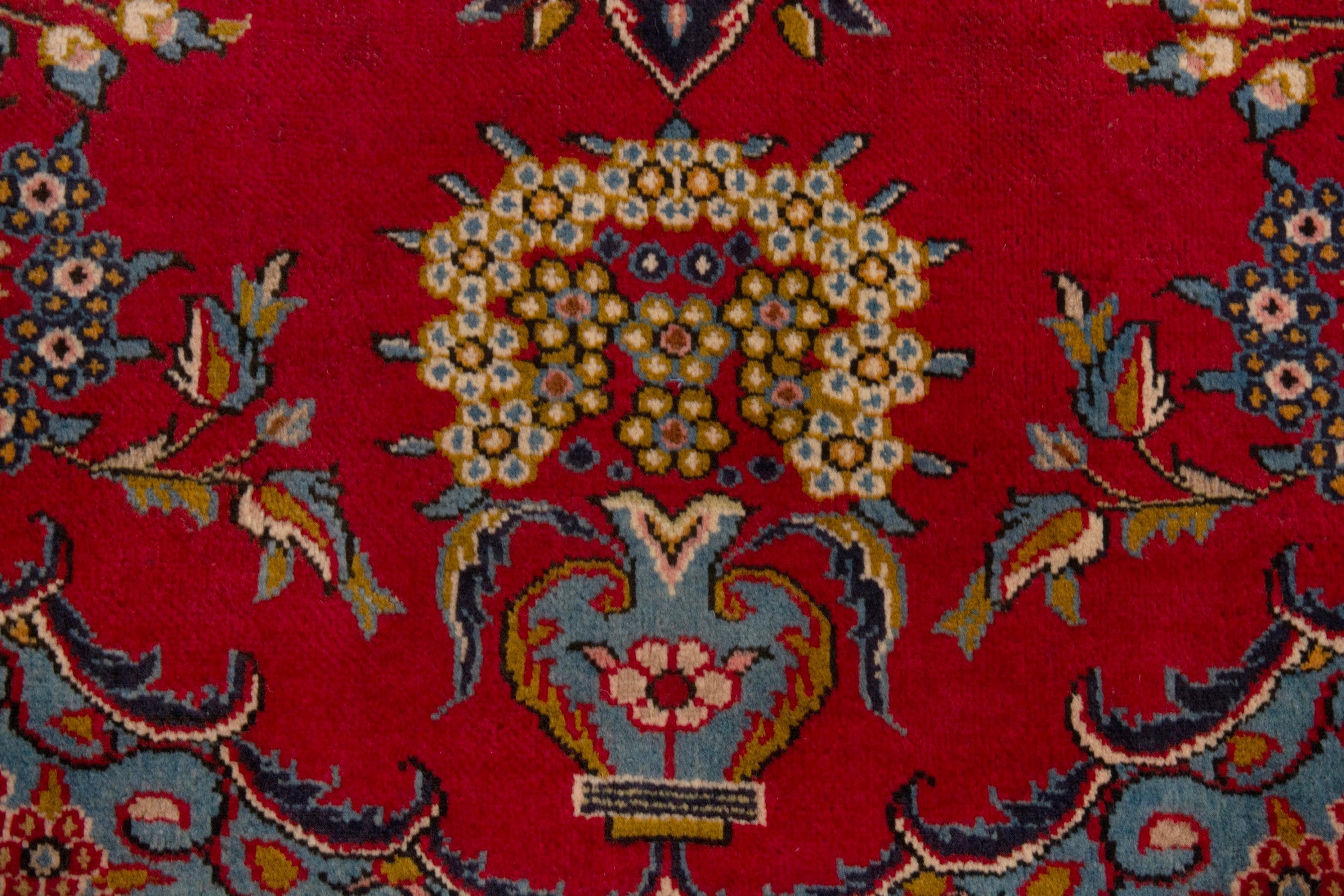 Persian Vist area rug in deep red and burgundy, view 15 of 22