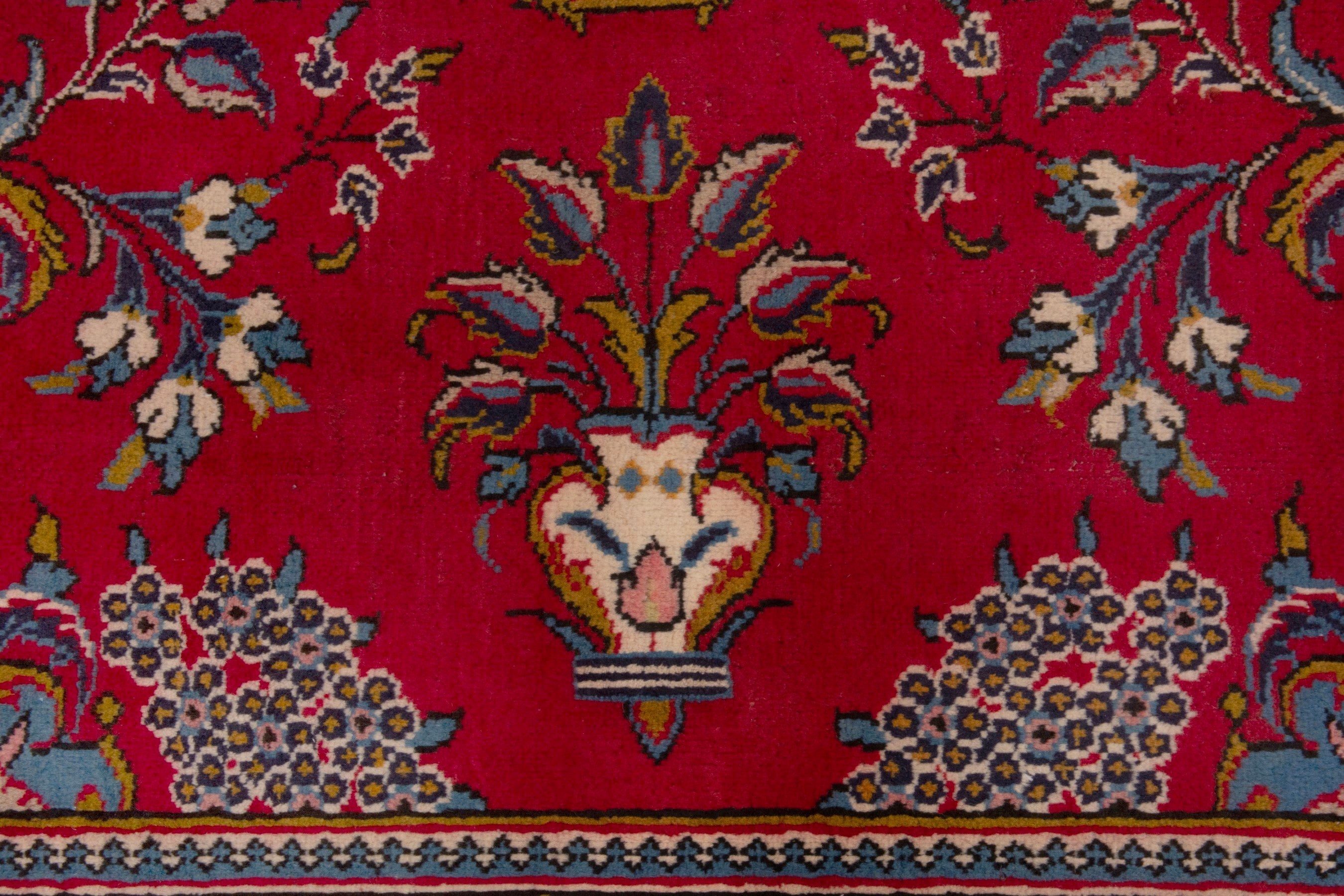 Persian Vist area rug in deep red and burgundy, view 13 of 22