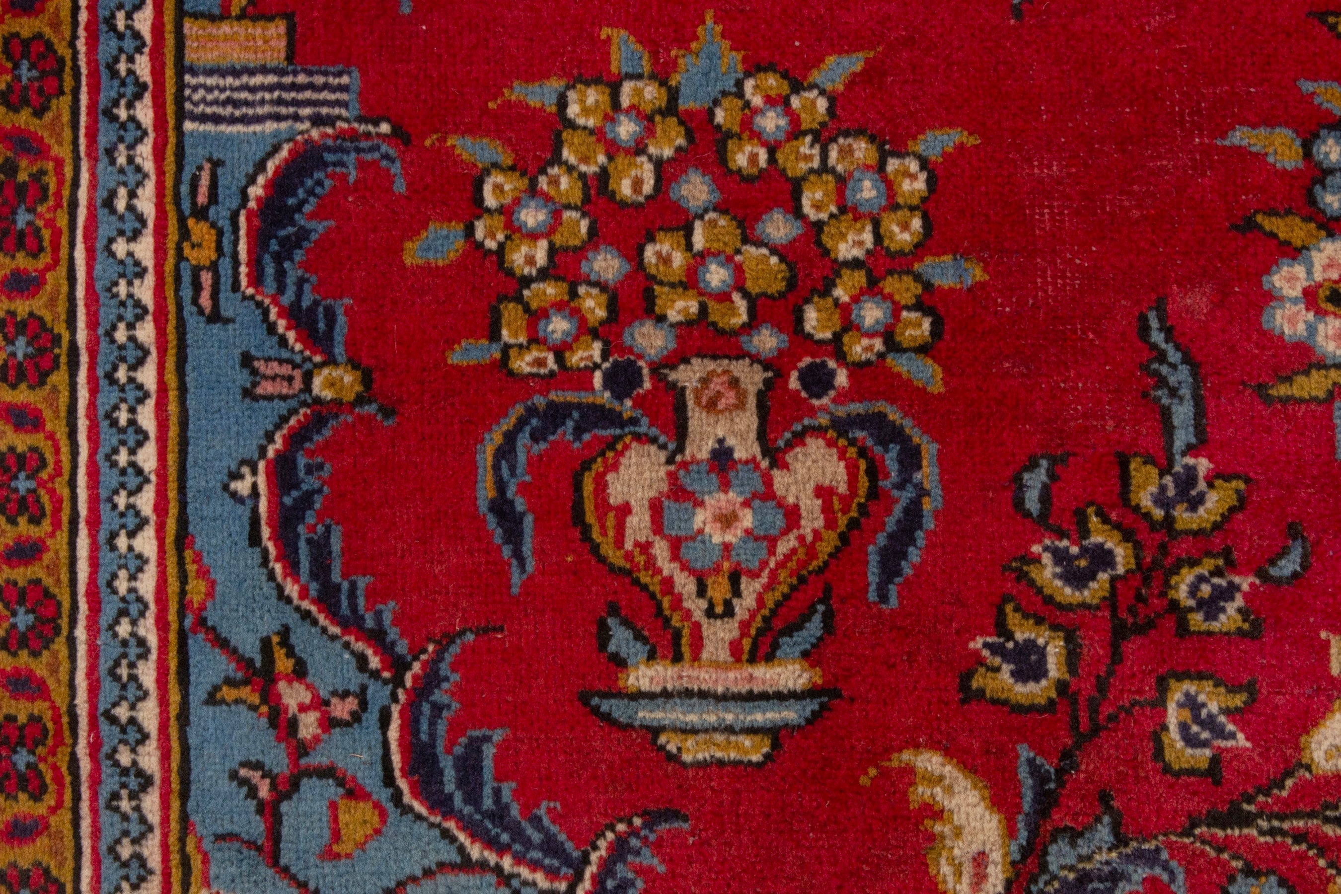 Persian Vist area rug in deep red and burgundy, view 14 of 22