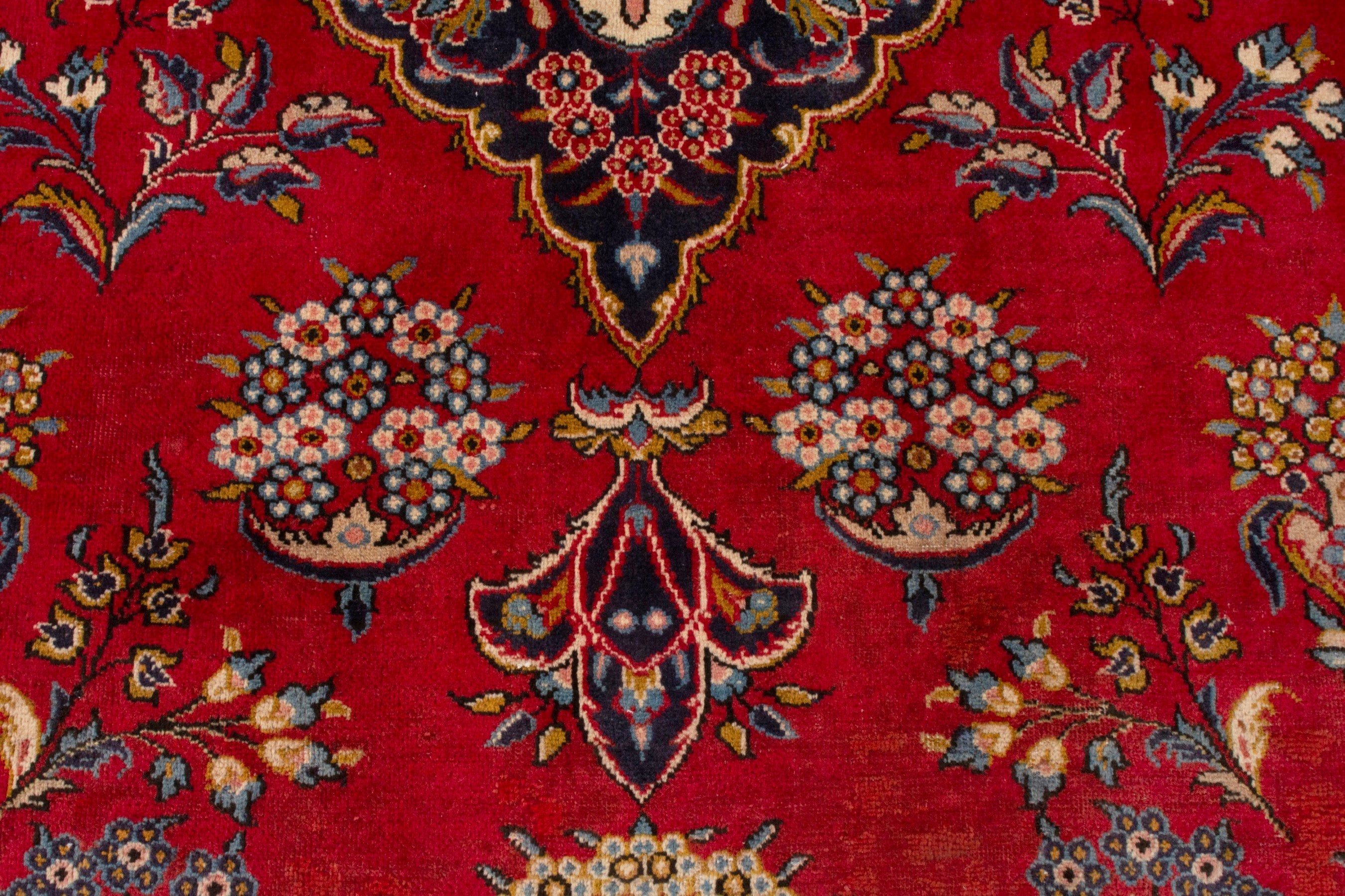 Persian Vist area rug in deep red and burgundy, view 17 of 22