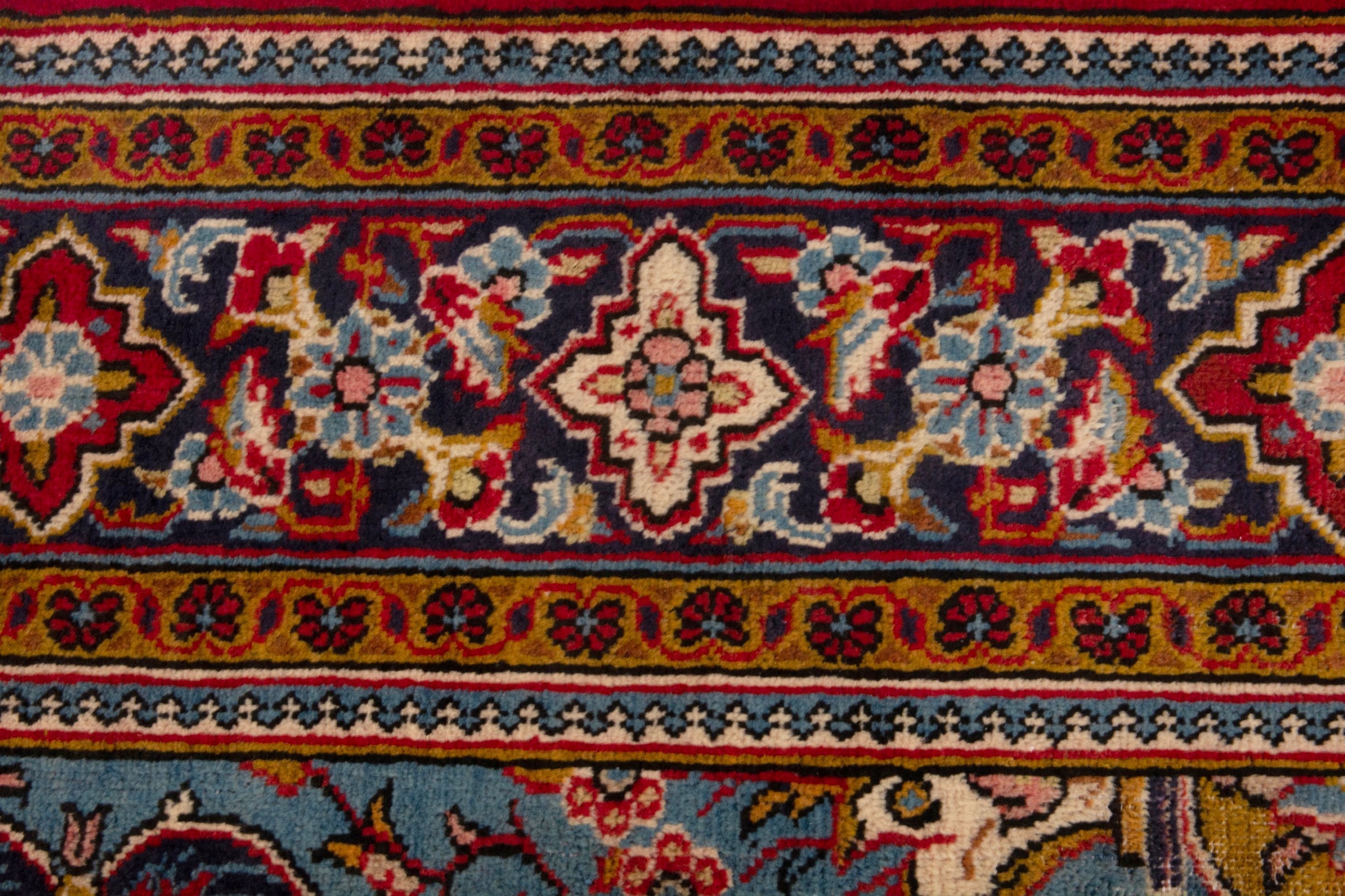 Persian Vist area rug in deep red and burgundy, view 12 of 22