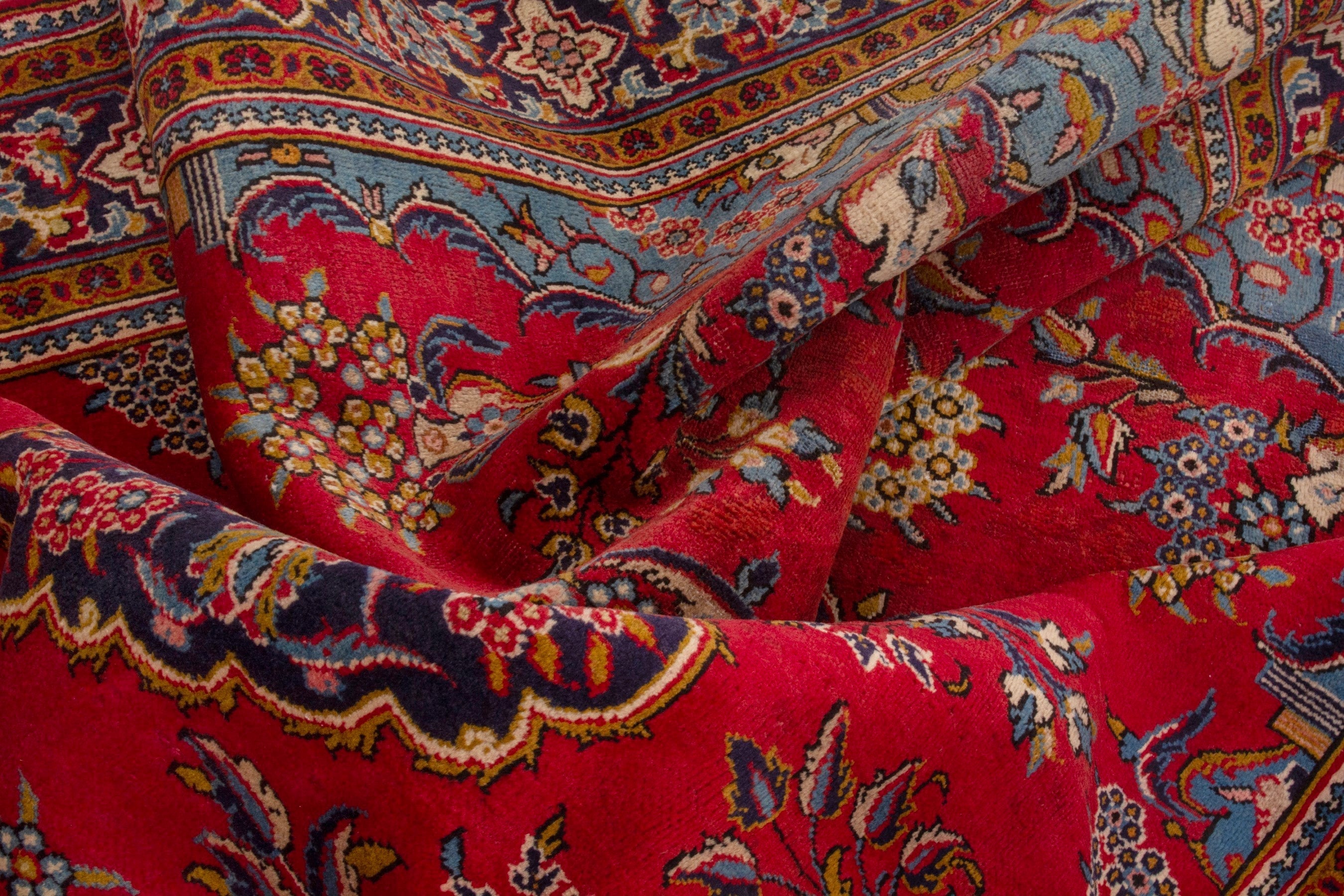 Persian Vist area rug in deep red and burgundy, view 19 of 22