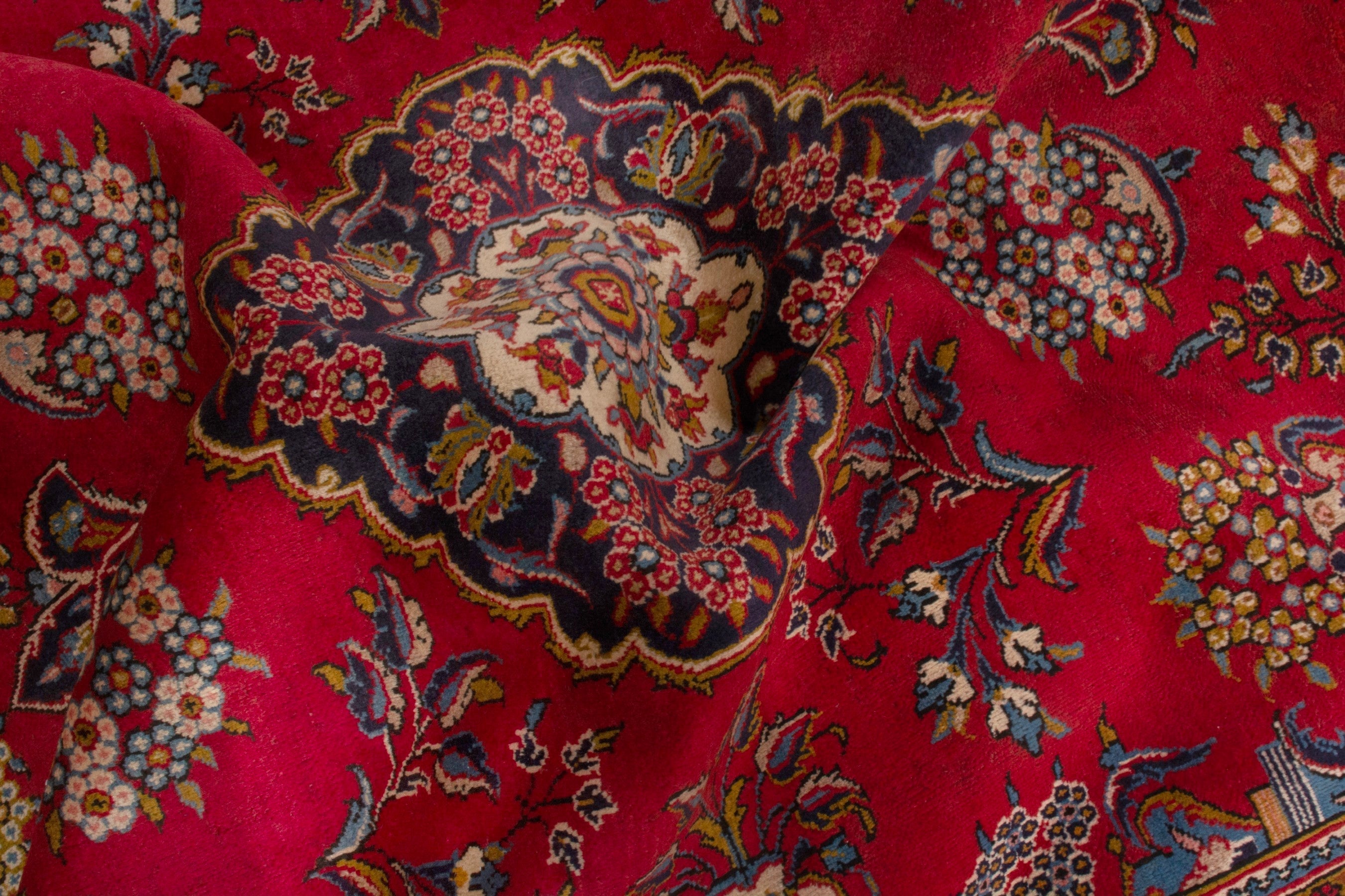 Persian Vist area rug in deep red and burgundy, view 21 of 22