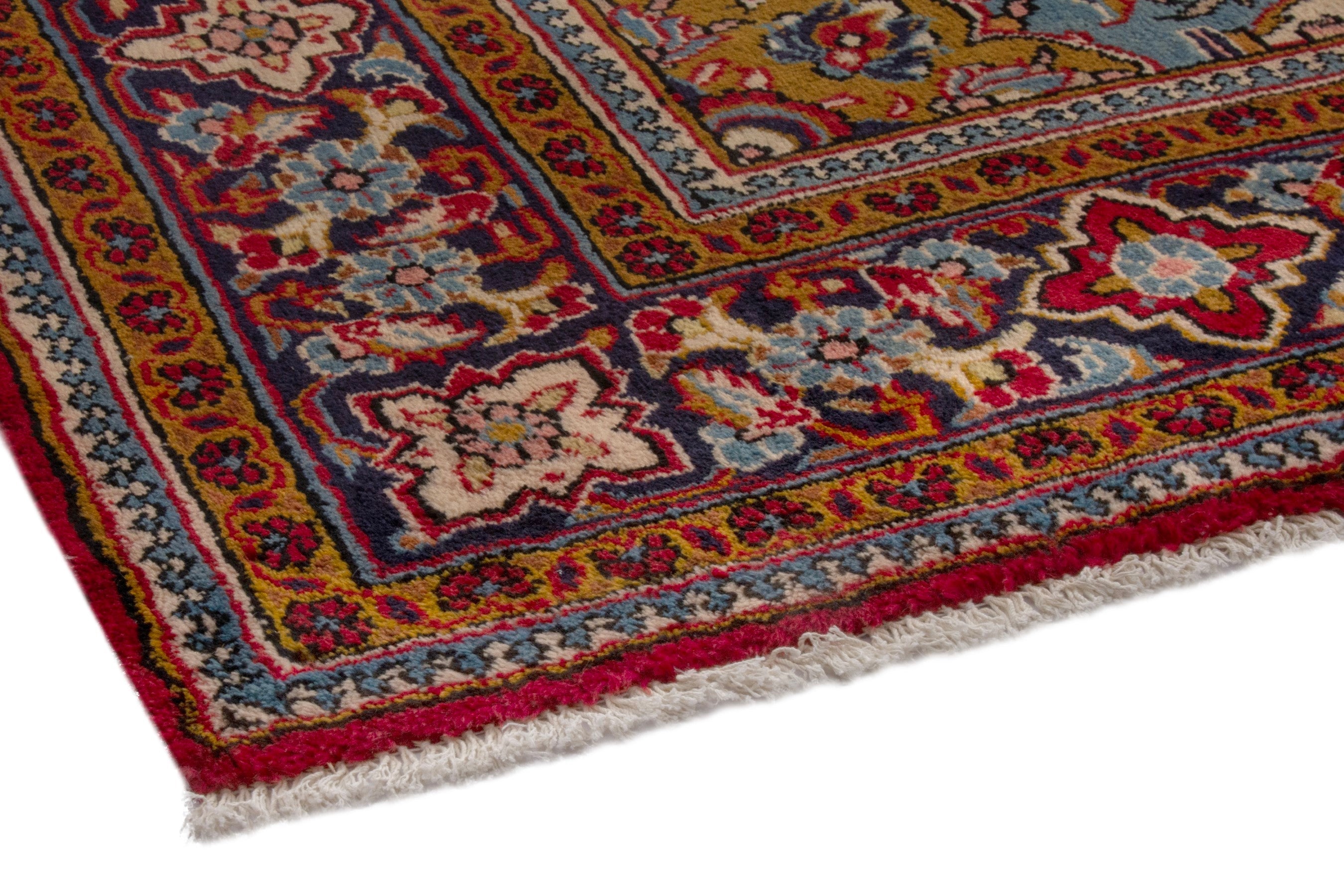 Persian Vist area rug in deep red and burgundy, view 4 of 22