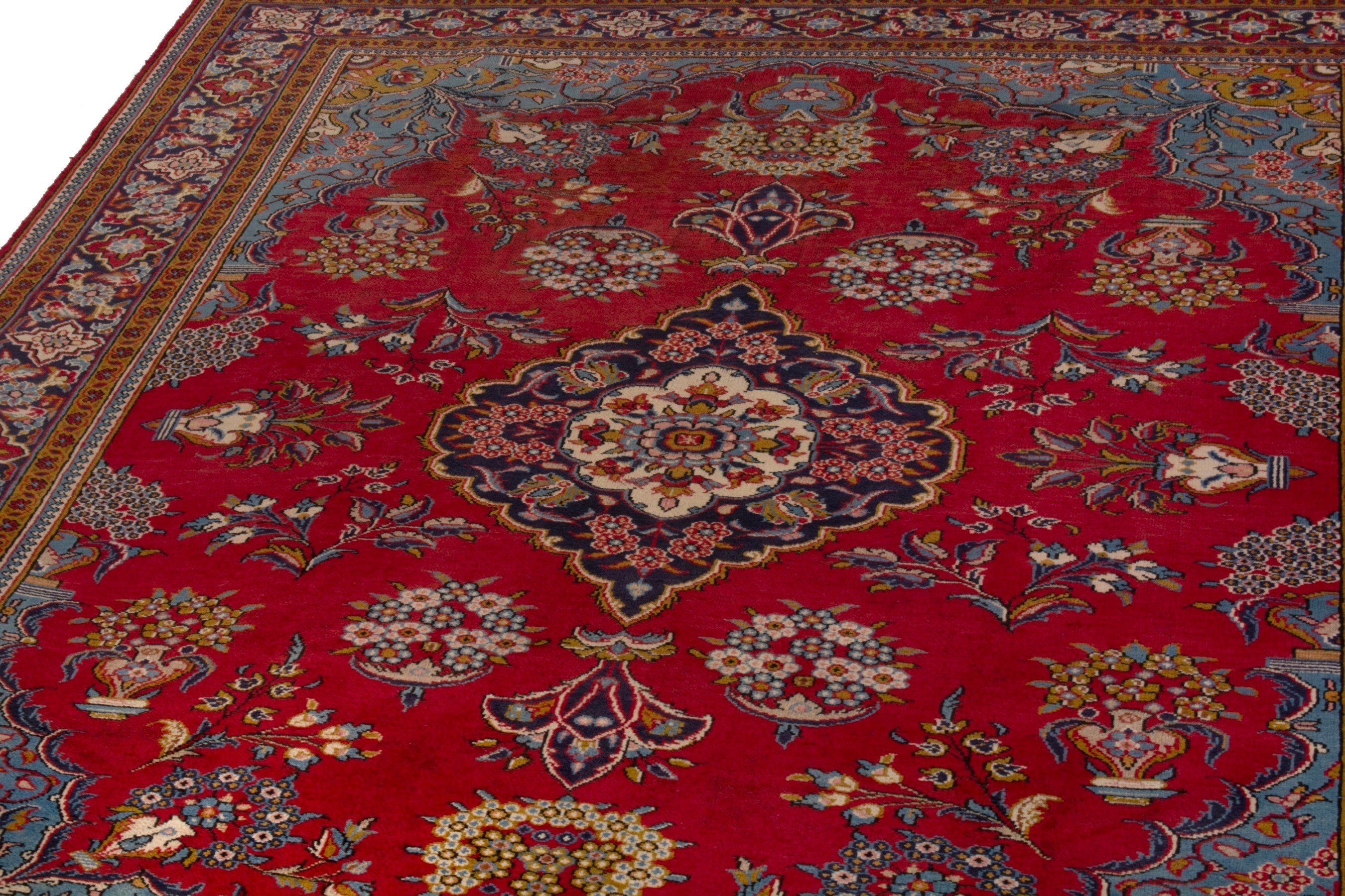 Persian Vist area rug in deep red and burgundy, view 6 of 22