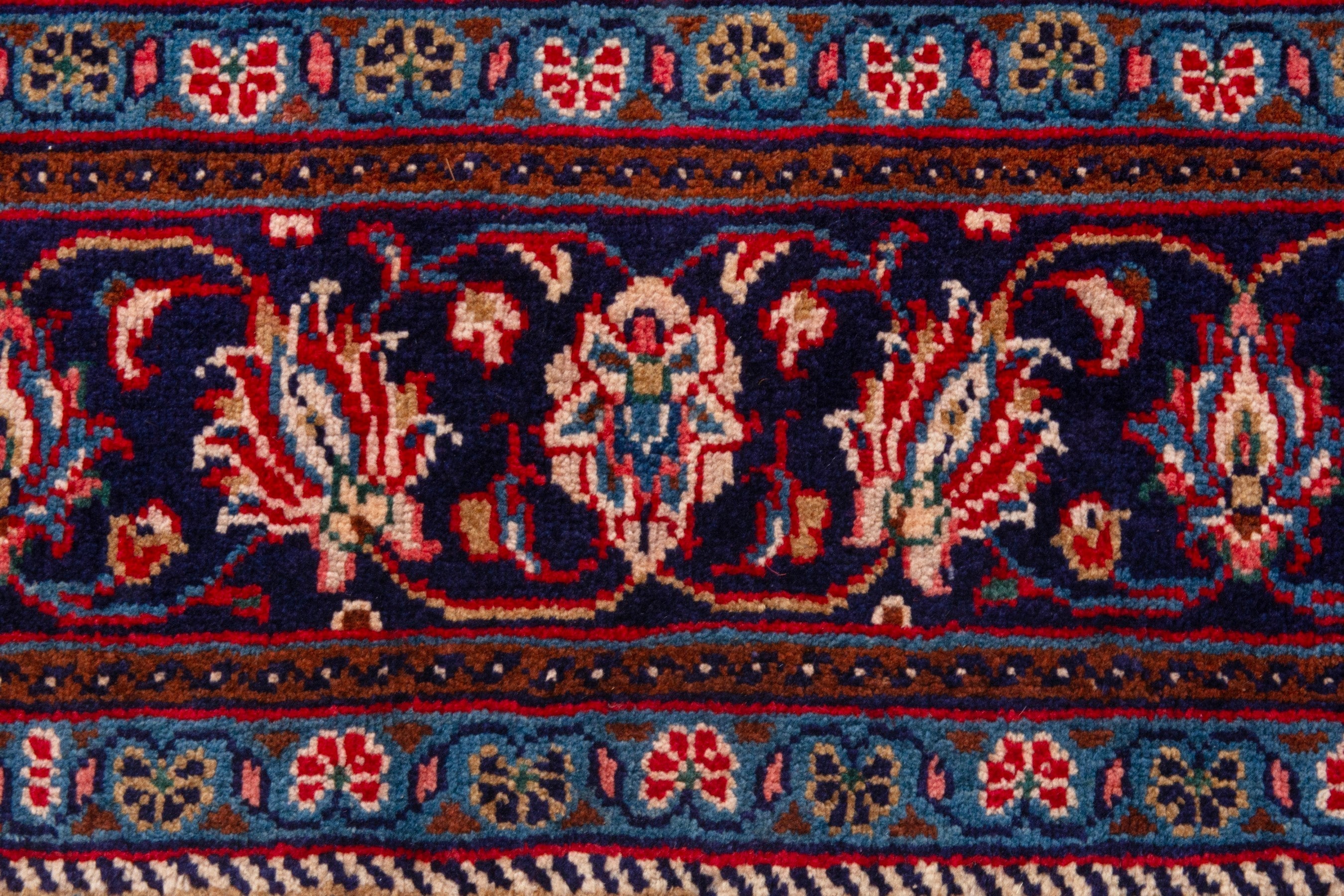 Persian Mahal area rug in deep red and burgundy, view 11 of 21