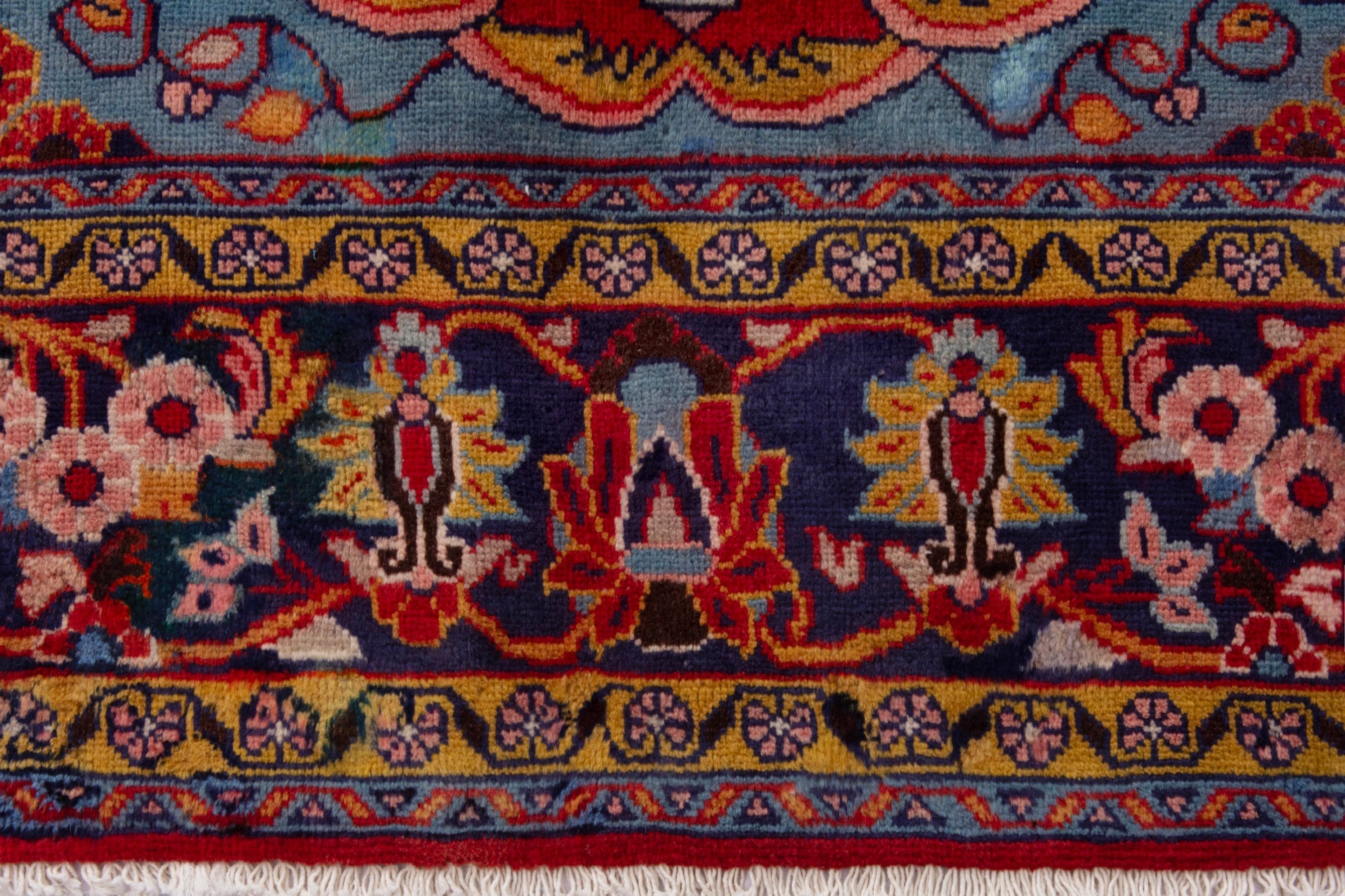Persian Mahal oversized rug in deep red and burgundy, view 11 of 21