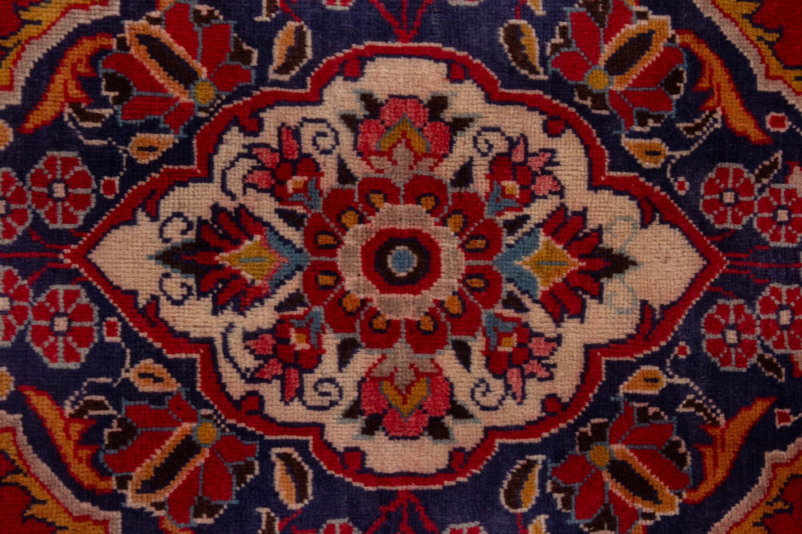 Persian Mahal oversized rug in deep red and burgundy, view 16 of 21