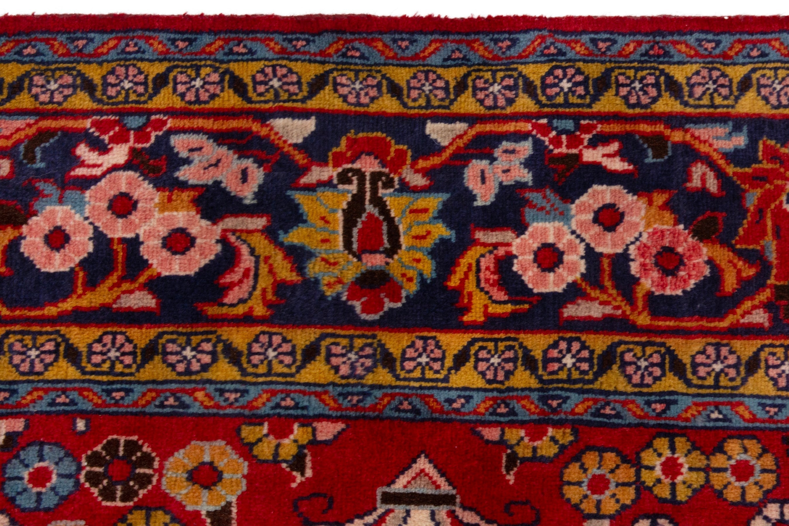 Persian Mahal oversized rug in deep red and burgundy, view 12 of 21